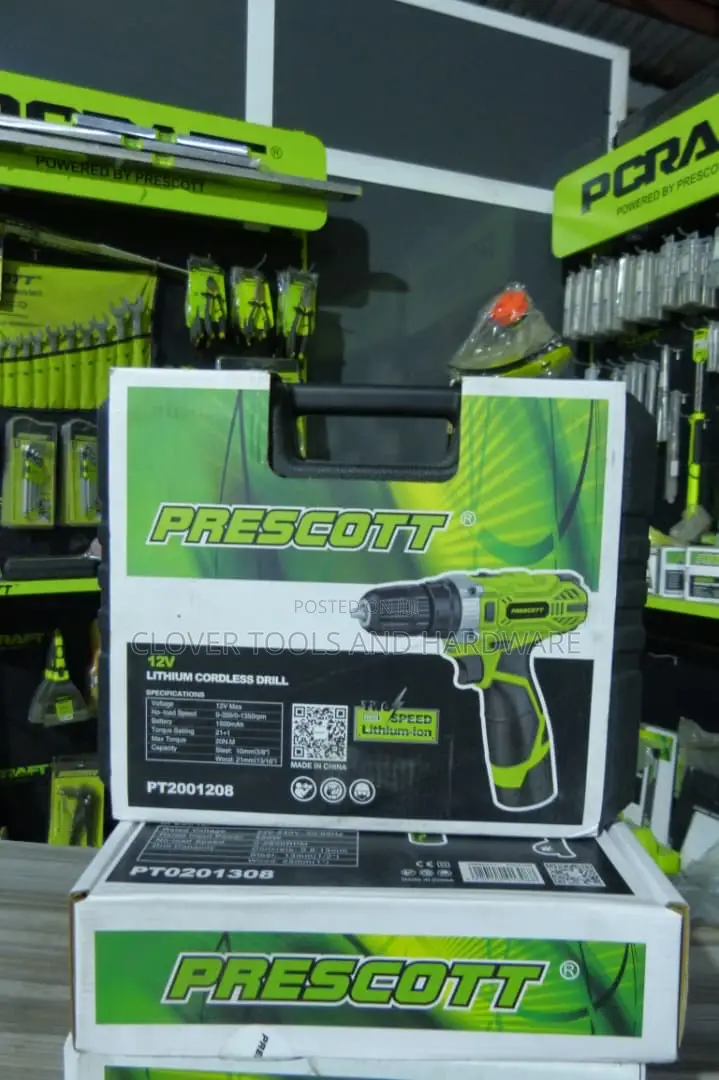 Prescott 12v Lithium Cordless Drill Pt