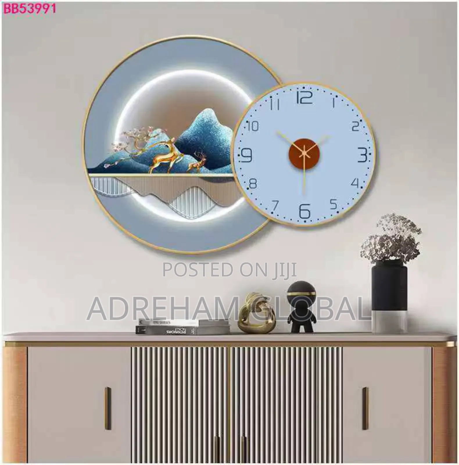 2in1 Set Clock Crystal Acrylic