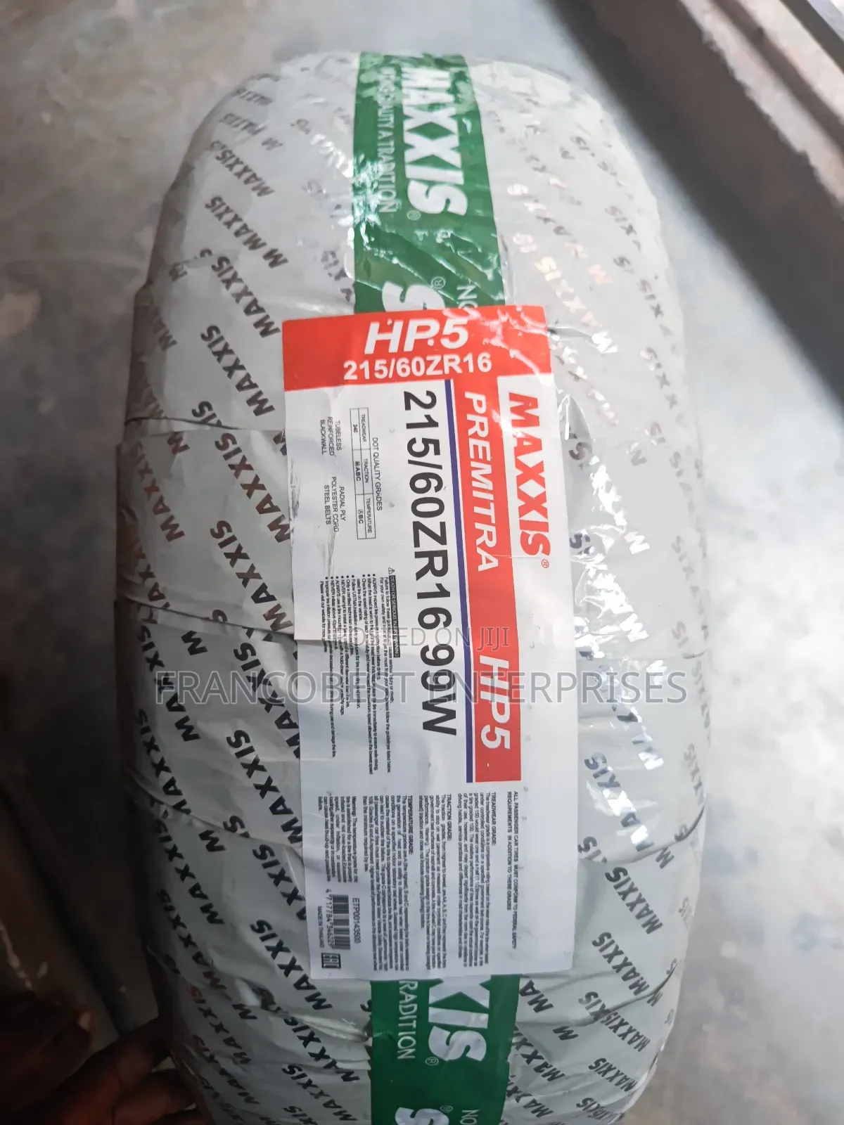 215/60r16 Maxxis Tyre