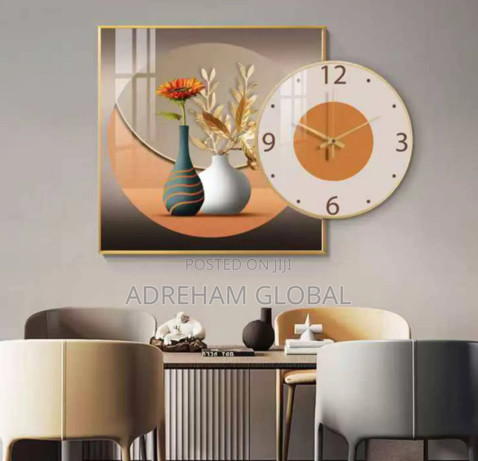 2in1 Set Clock Crystal Acrylic