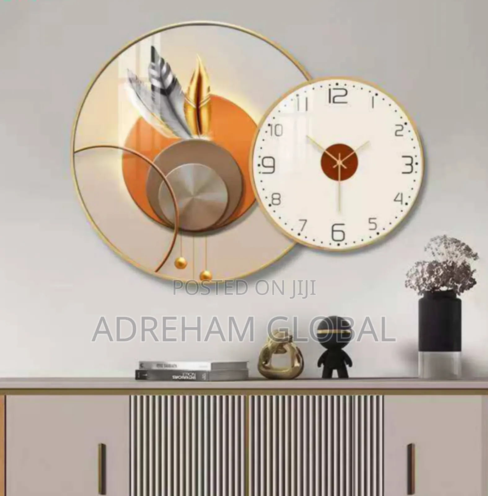 2in1 Set Clock Crystal Acrylic