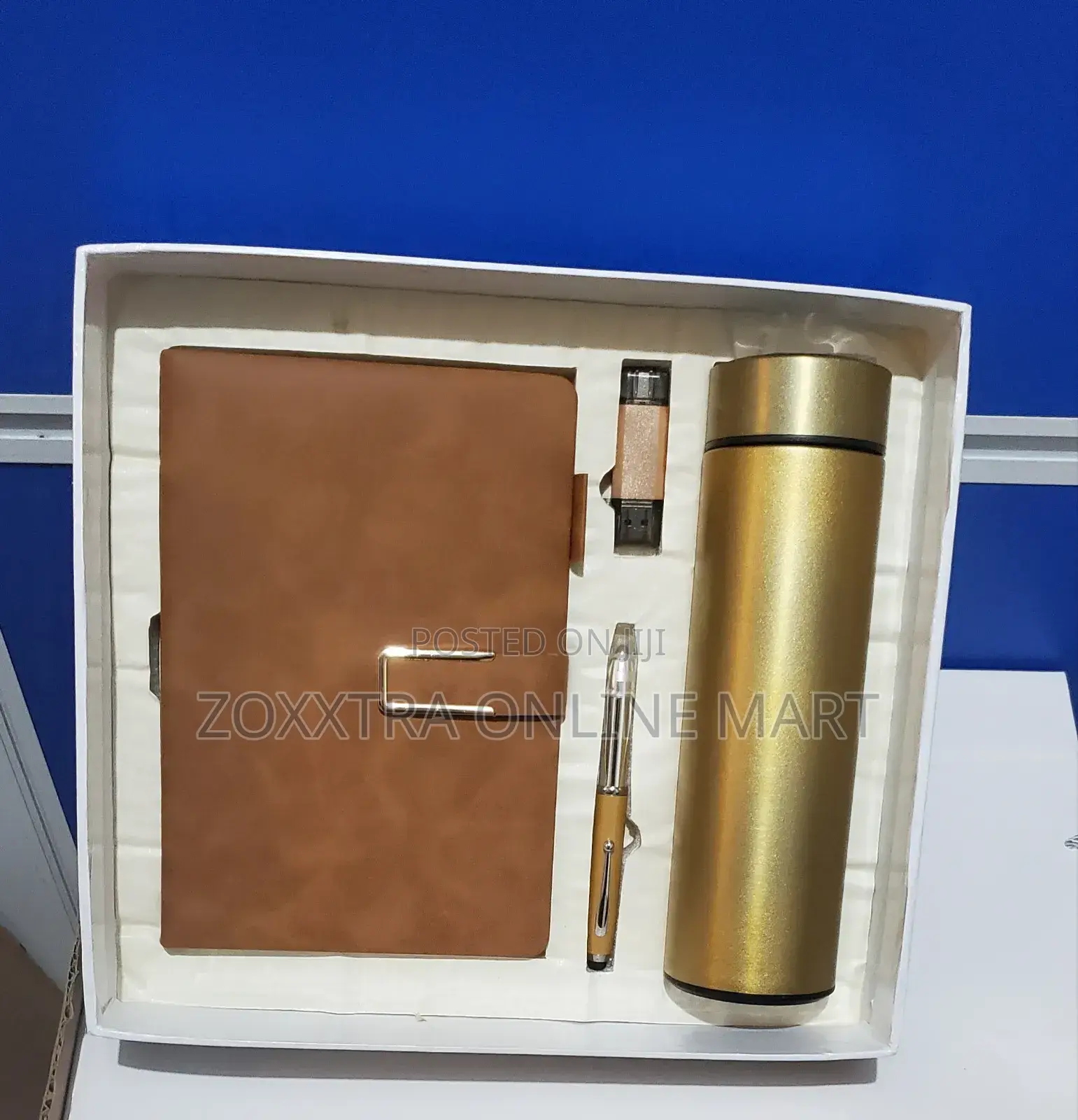 4in1 Corporate Gift Pack – Premium Notebook, Pen, Flask, Flash Drive