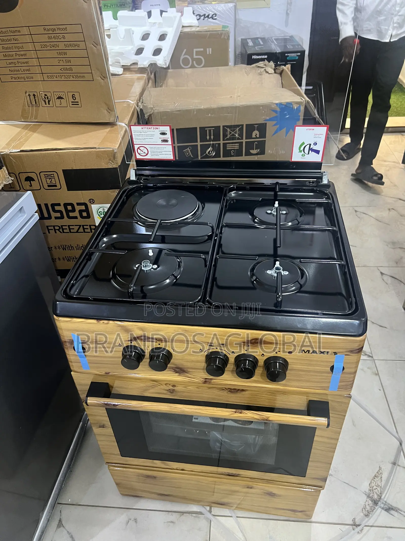 Maxi F6b31g2 60×60cm Standing Cooker With Oven Grill