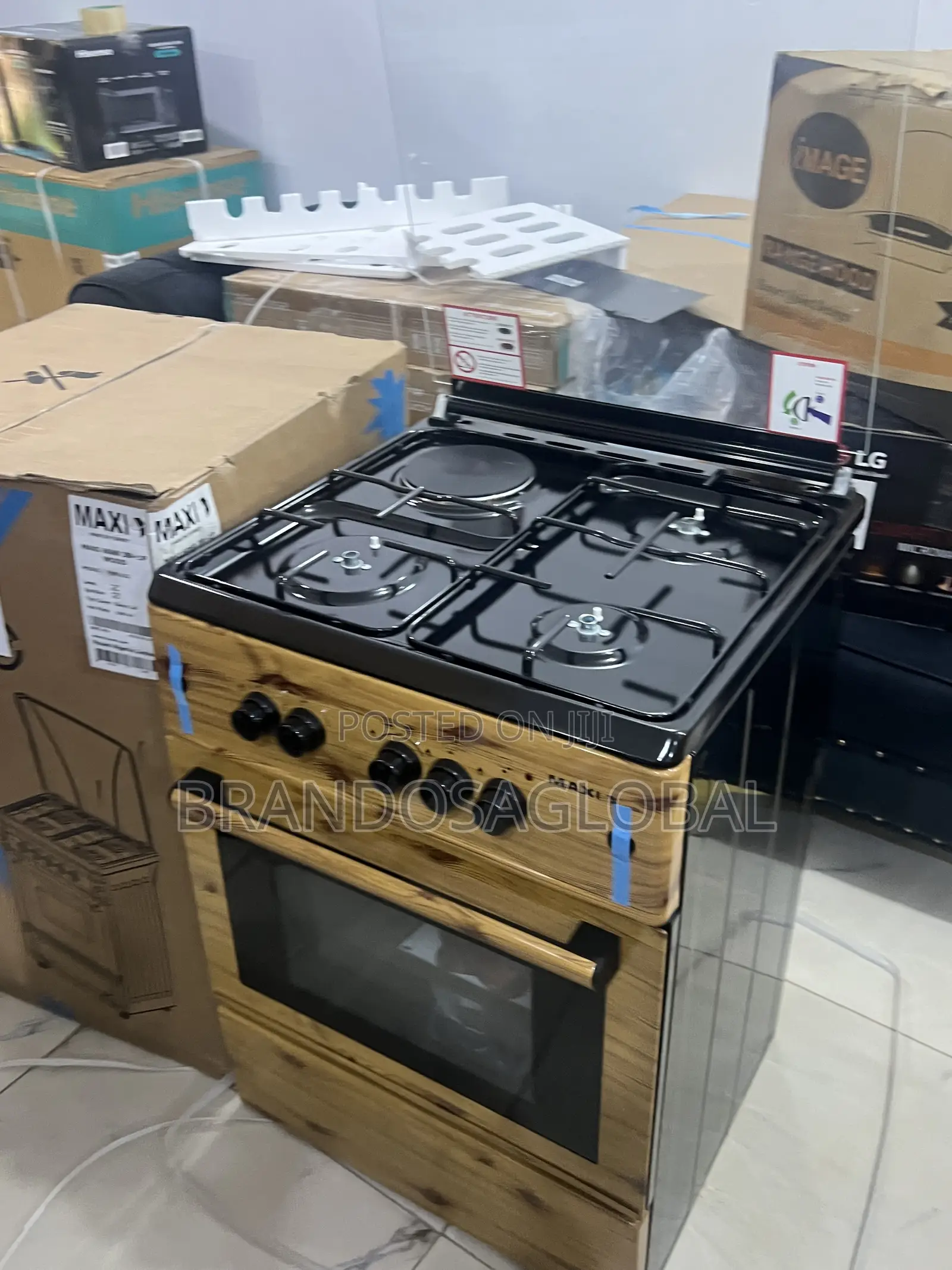 3+ 1maxi F6b31g2 60×60 Standing Gas Cooker With Grill Tray