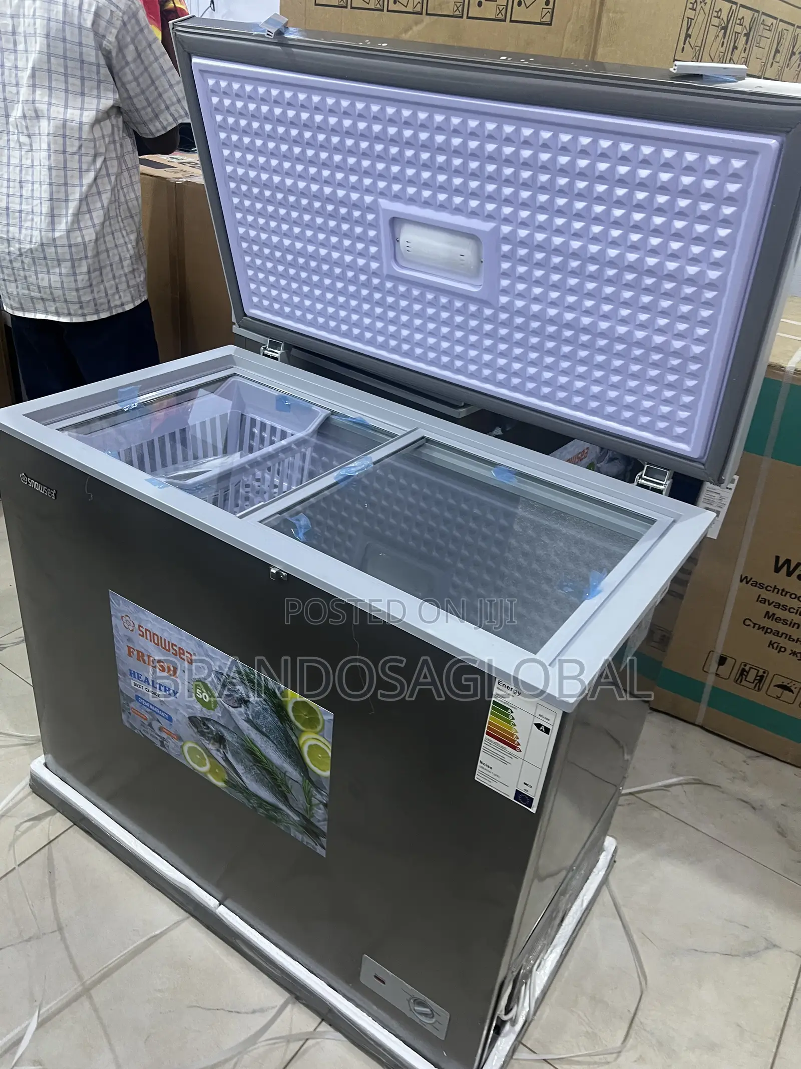 Snowsea 220l Large Chest Freezer Bd-308 for Home Shop