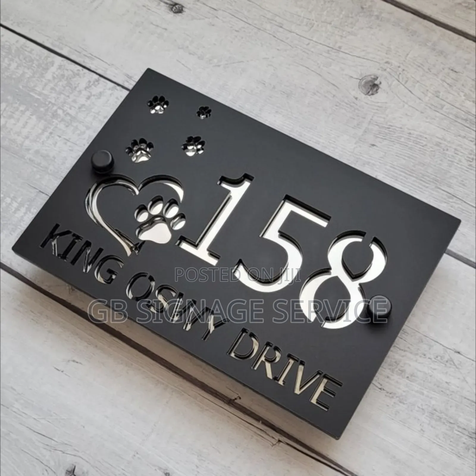 House Number Description Sign
