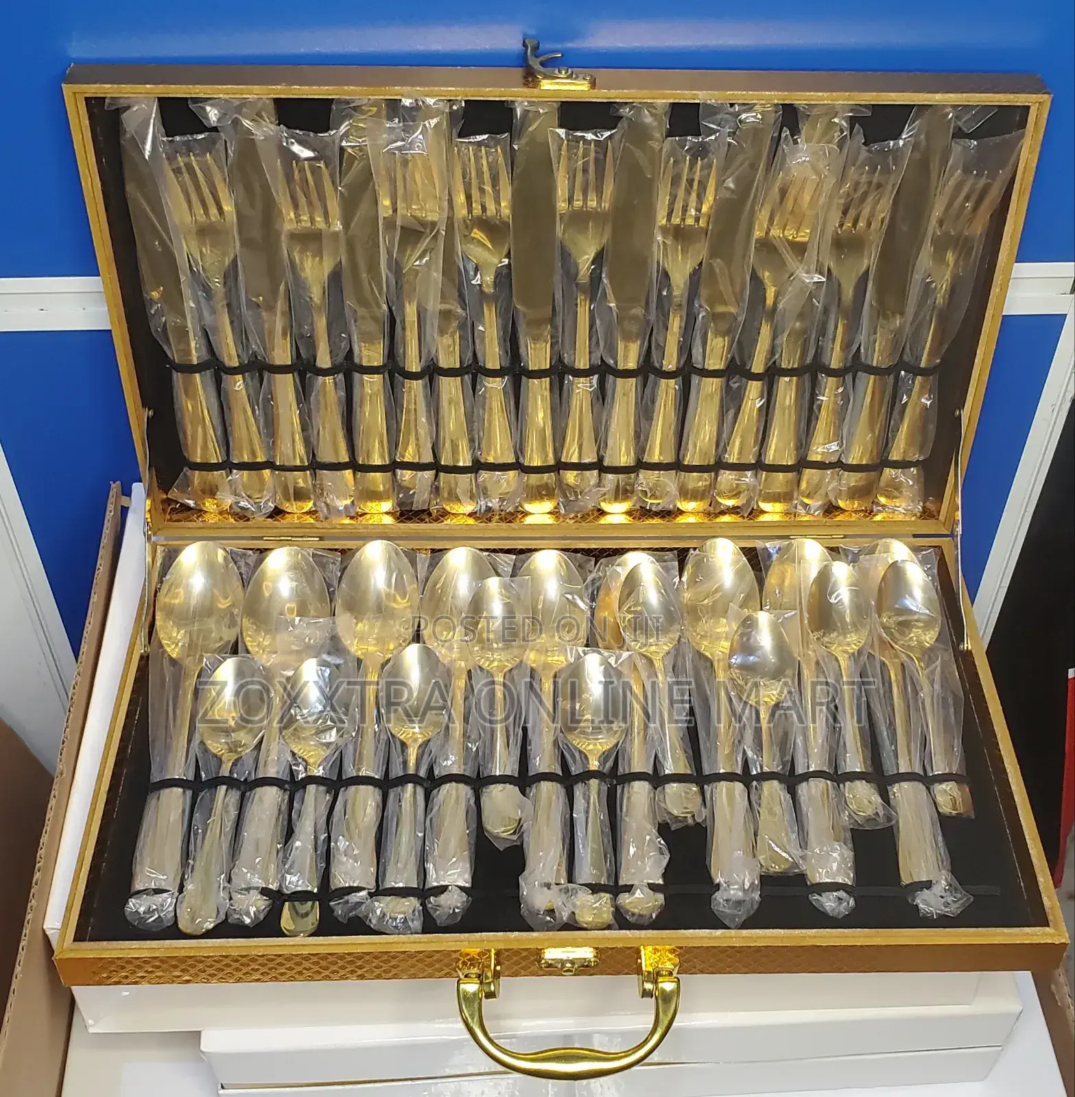 36pcs Luxury Gold-Plated Cutlery Set
