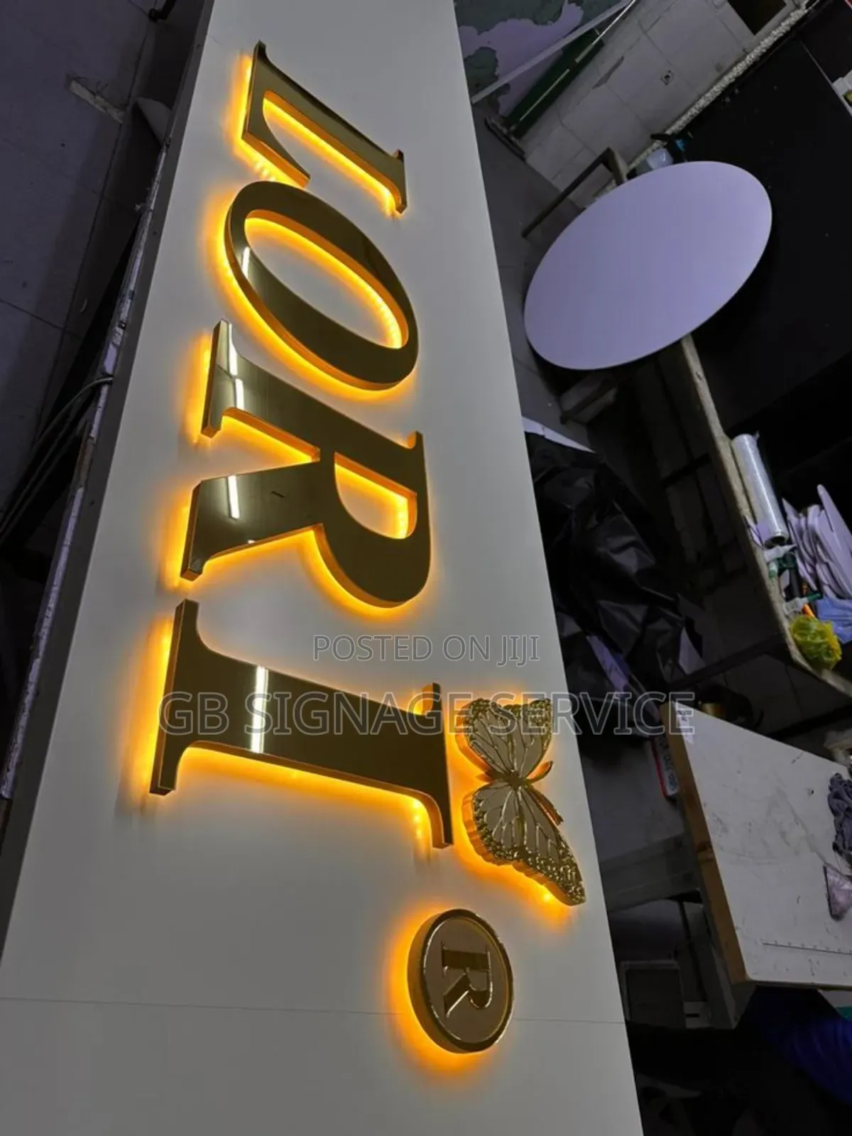 Mirror Gold 3d Signage