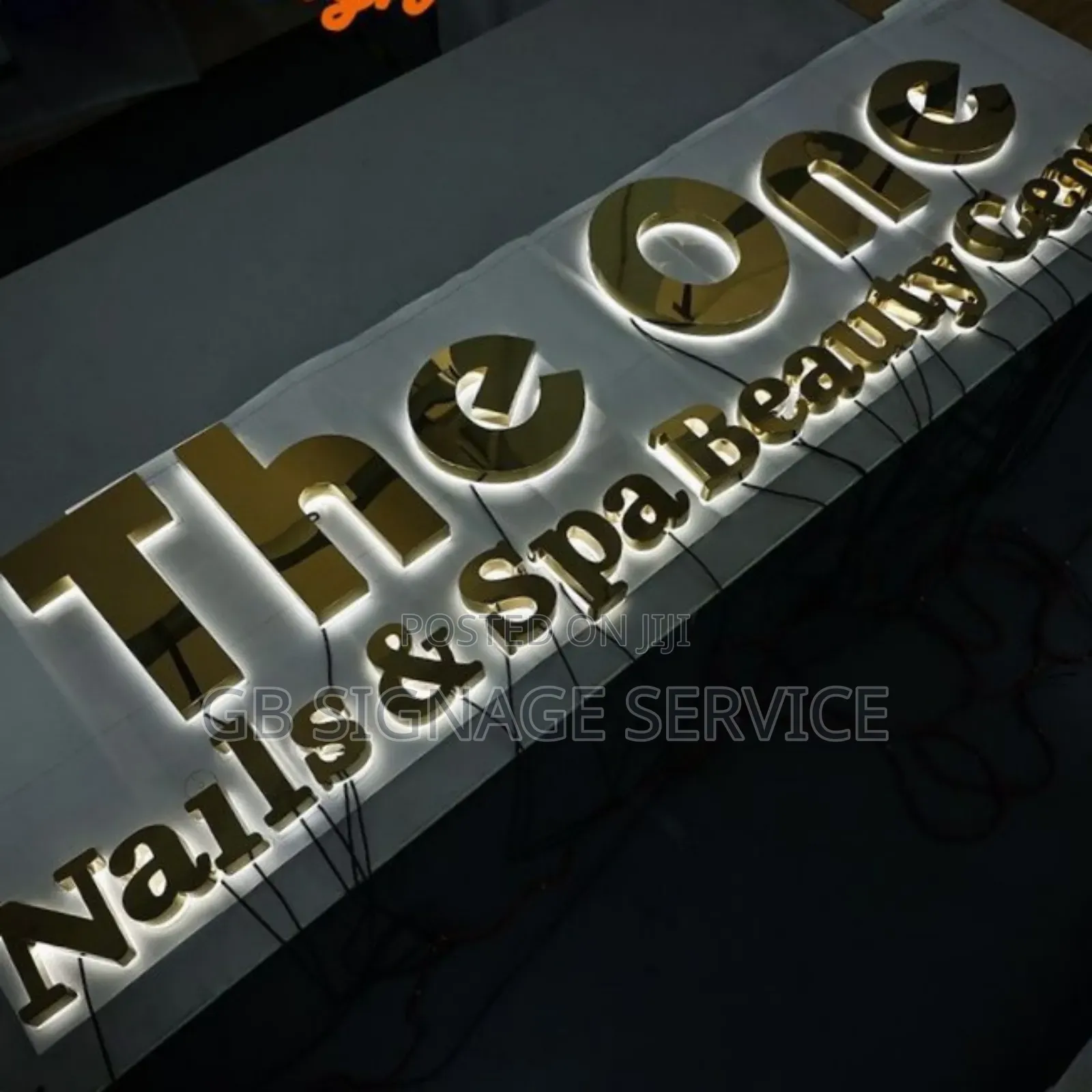 Mirror Gold 3d Signage