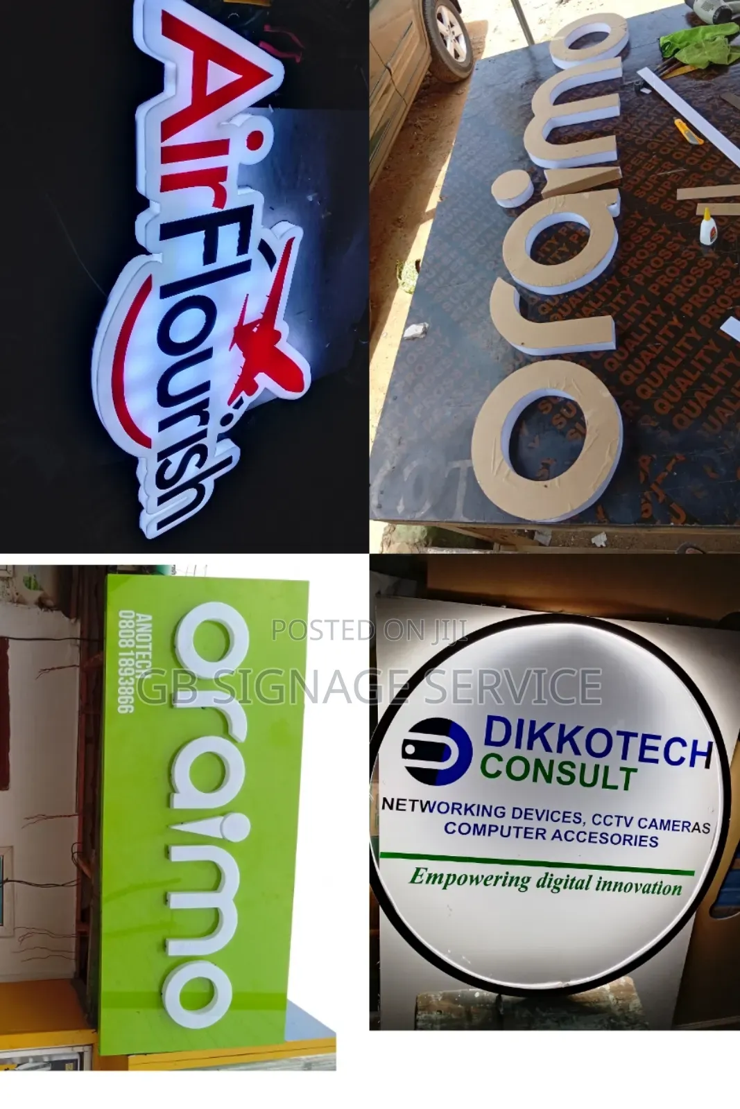 3d Led Sign, Neon Sign, General Signage