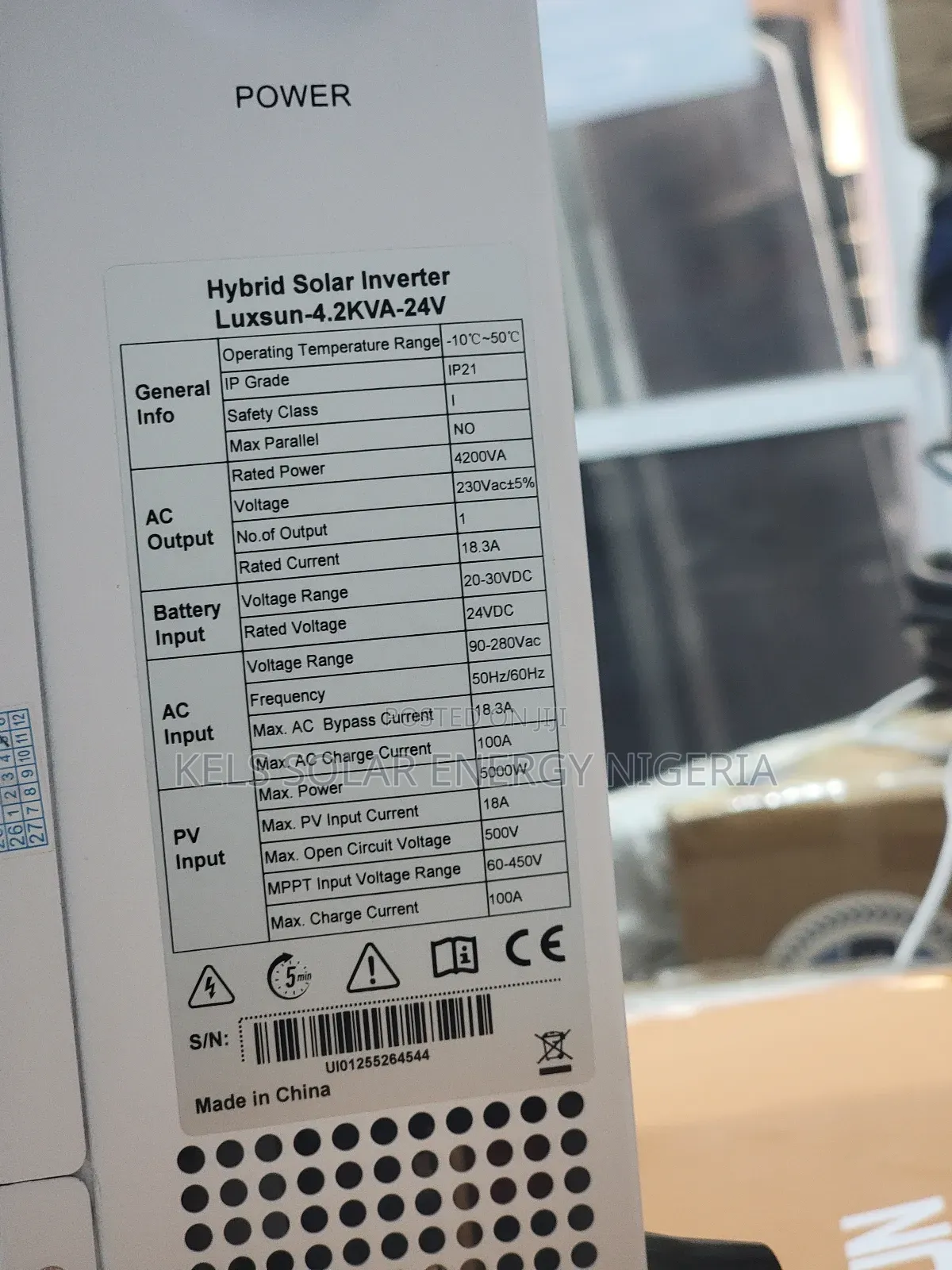 4.2kva Luxsun Solar Lnverter Hybrid 24v