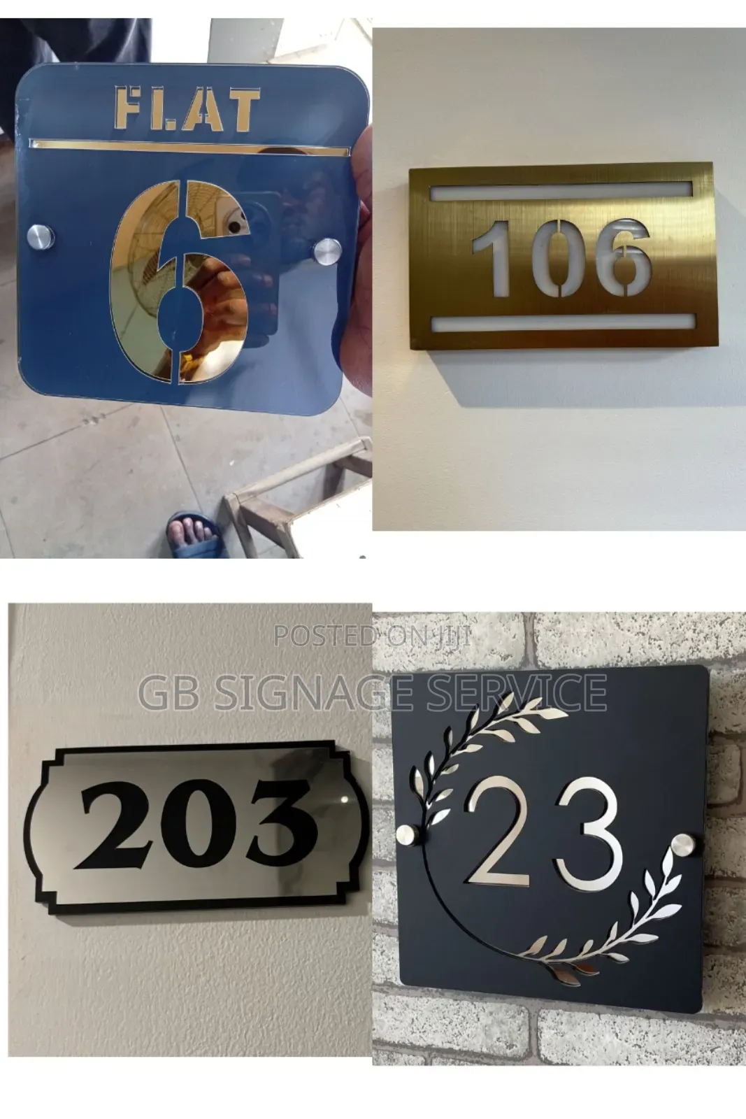 Flat Apartment Sign