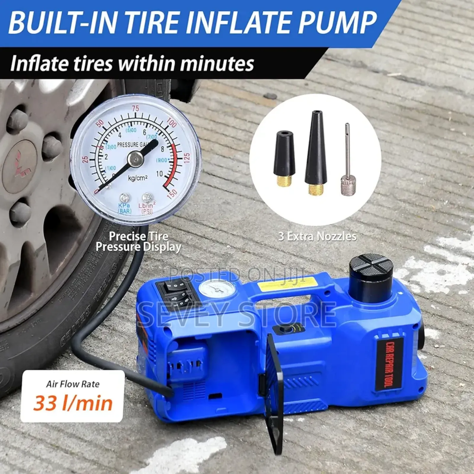 Electric Car Jack Kit 5 Ton 12v Electric Floor Jack Lift For Vehicle,