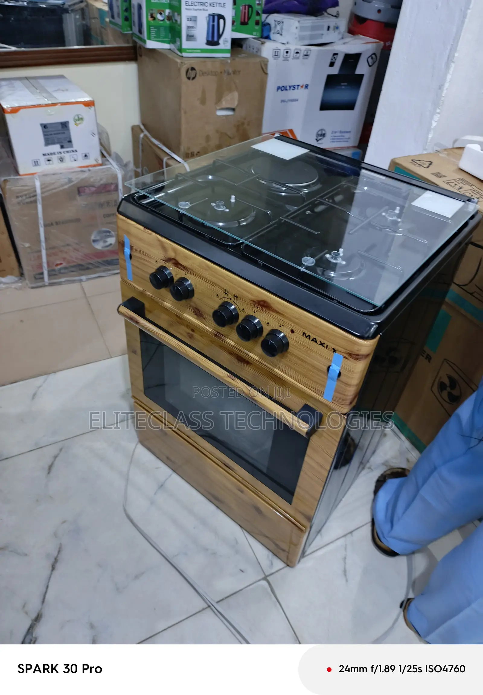 F6b31g2 Maxi Wood-Styled Gas Plate Cooker