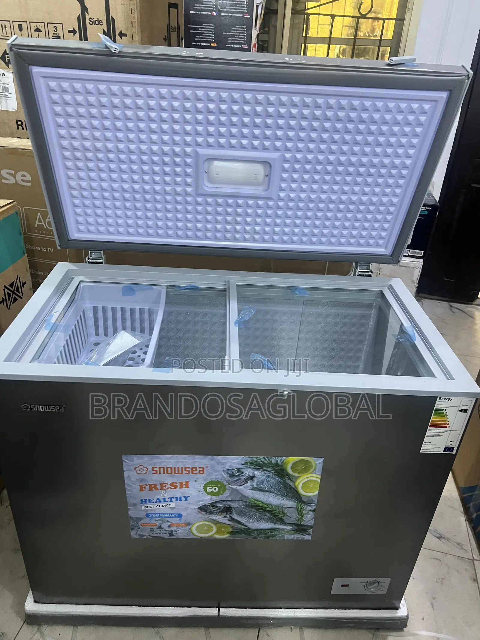 Snowsea Bd-308 220l Deep Freezer With Steel Interior