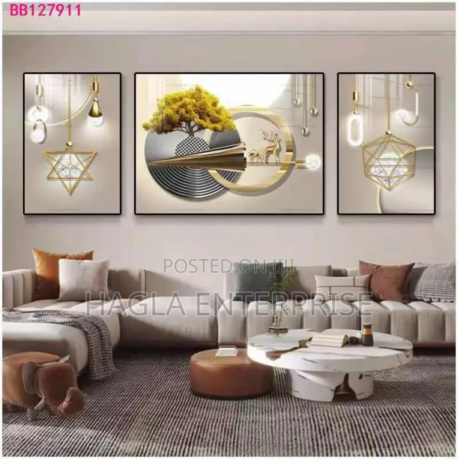 3 in 1 Crystal Acrylic Wall Frame 60 by 120 Biggest Size