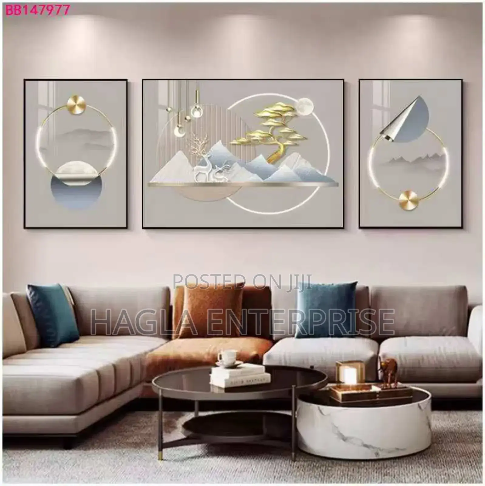 3 in 1 Crystal Acrylic Wall Frame 60 by 120 Biggest Size