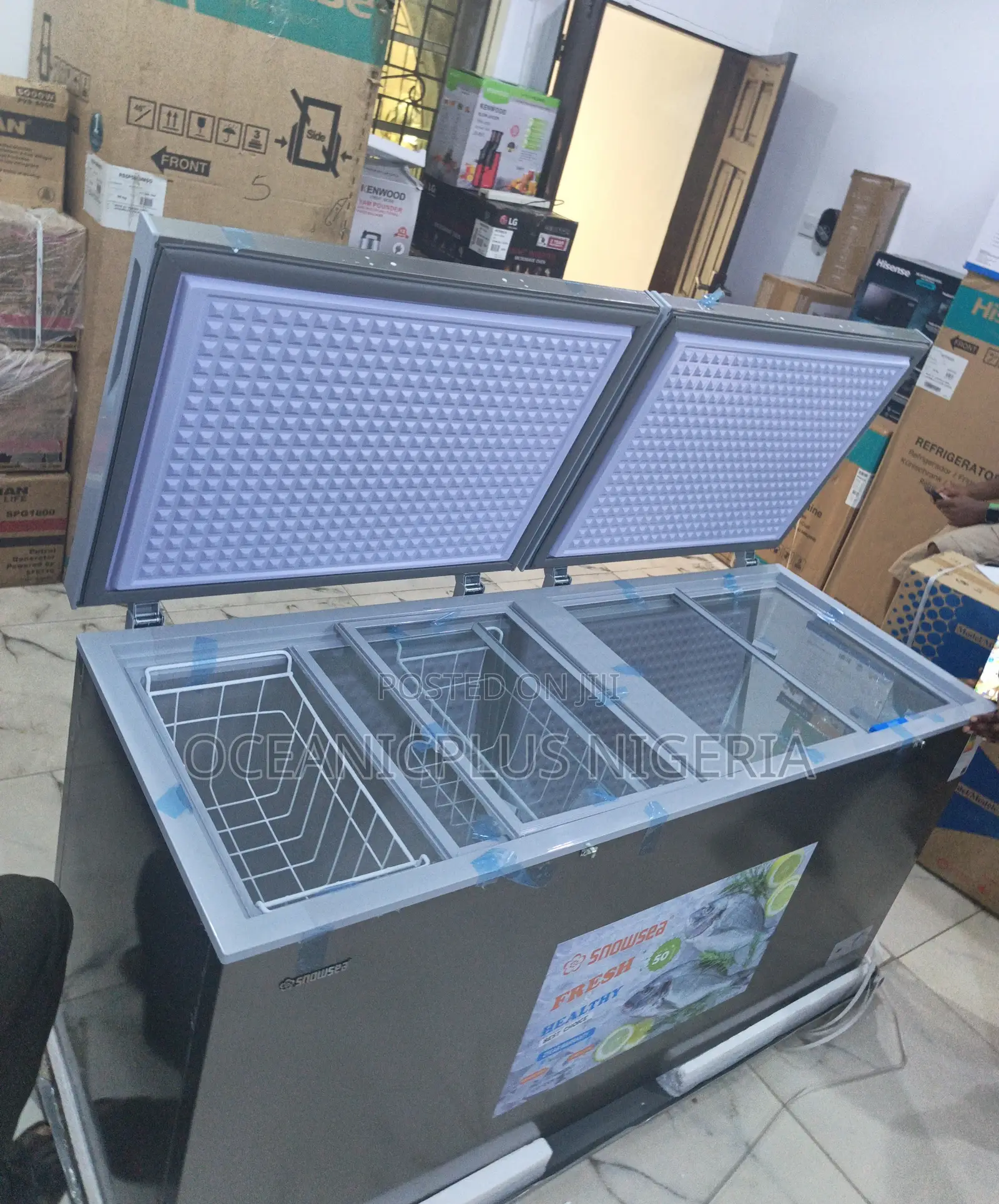 Snowsea Dual-Cover 520l Chest Freezer (Bd-700) Double Door