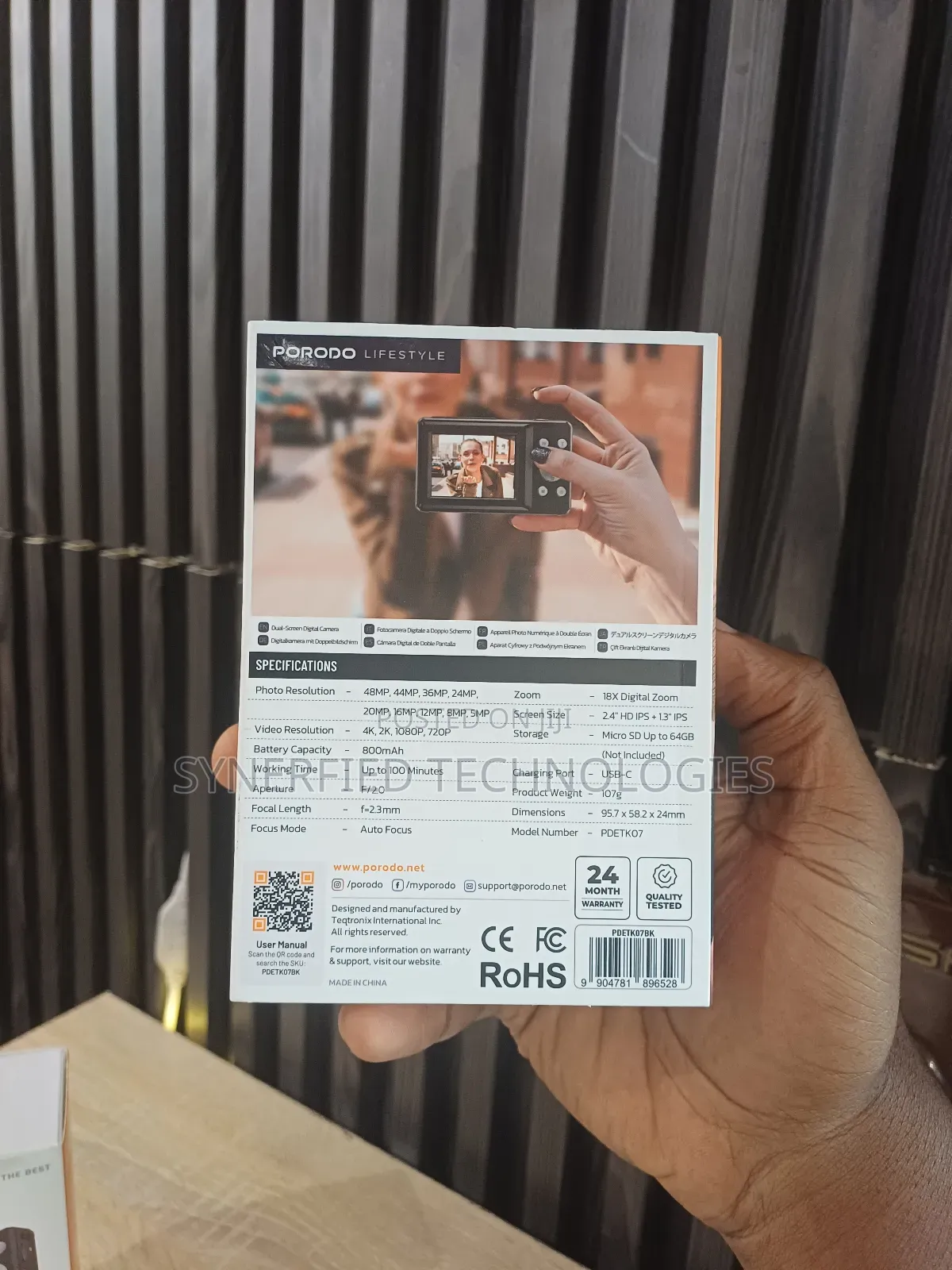 Porodo Lifestyle Dual-Screen Digital Camera