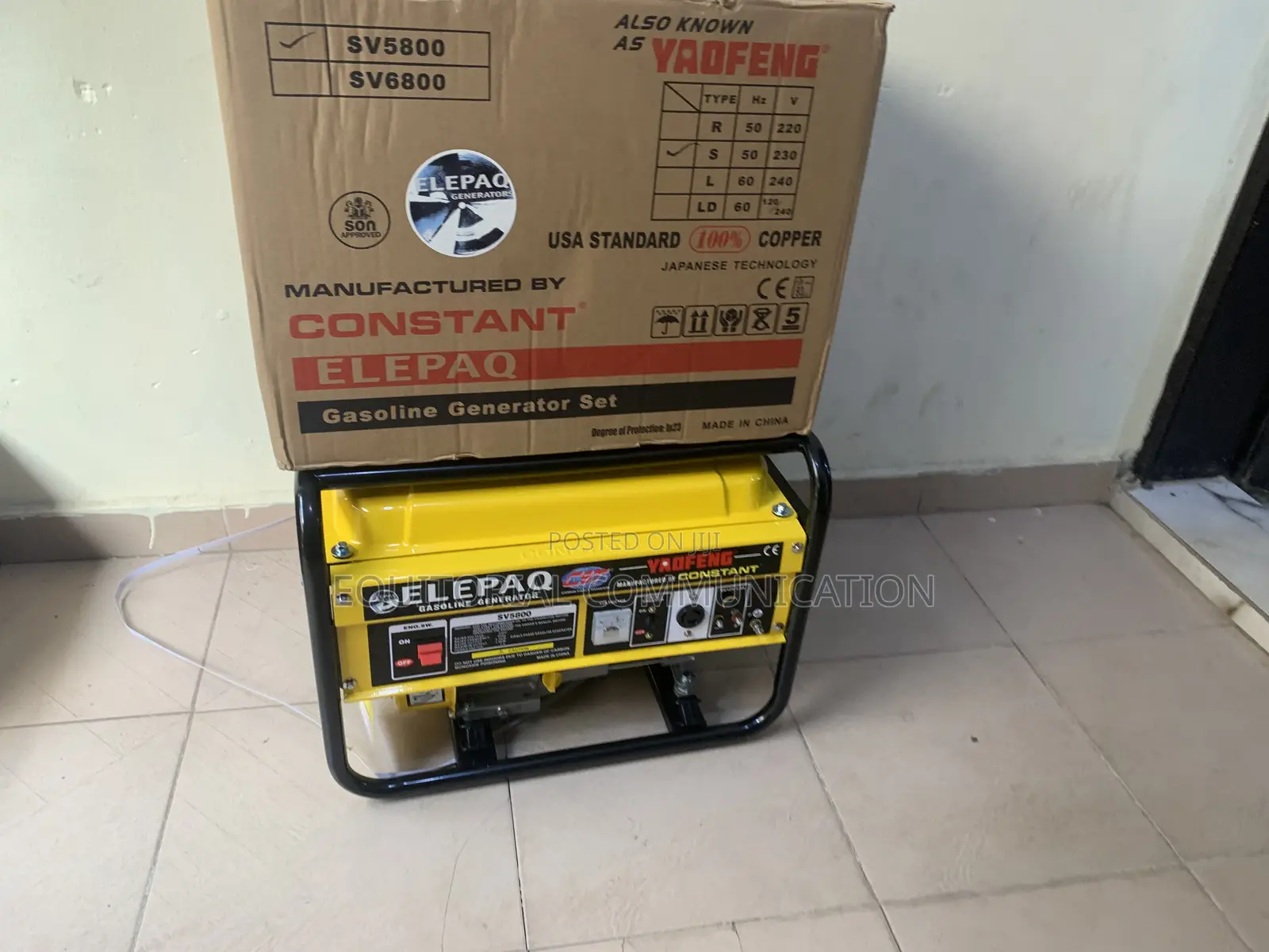 Elepaq Sv5800 Generator: Durable, Efficient Affordable