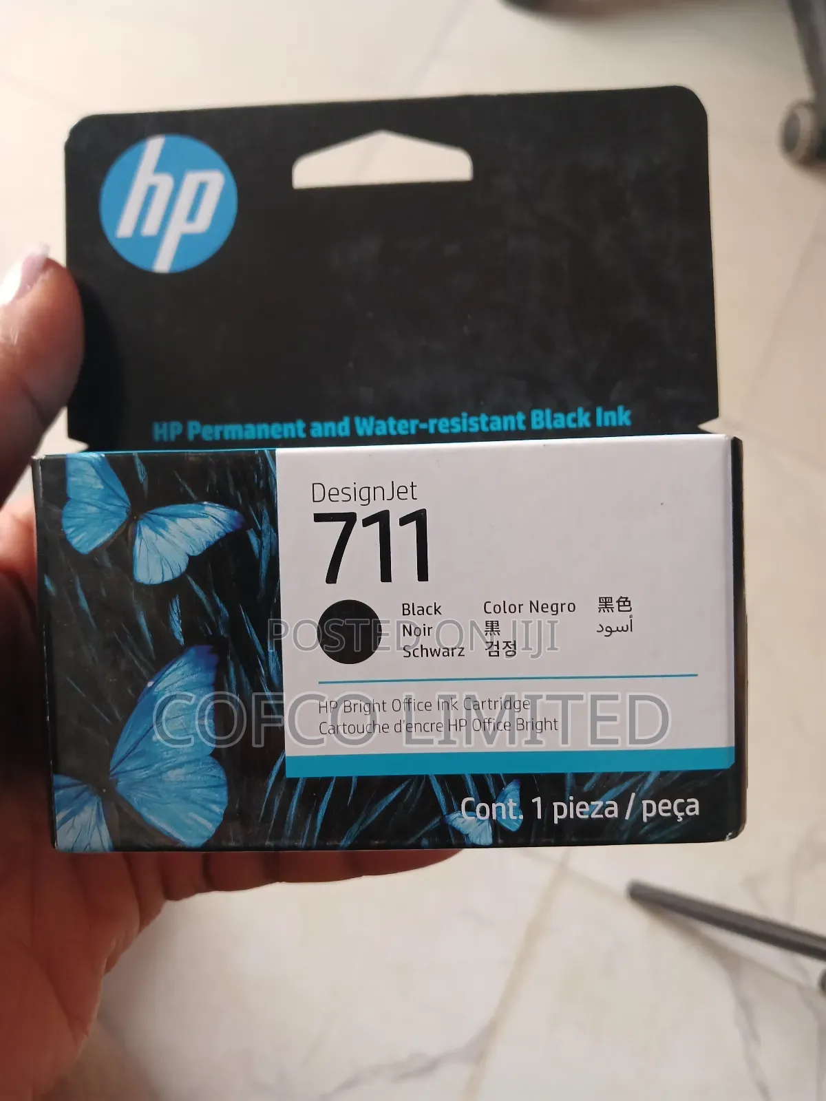 Hp 711 Black Designjet Ink Cartridge.