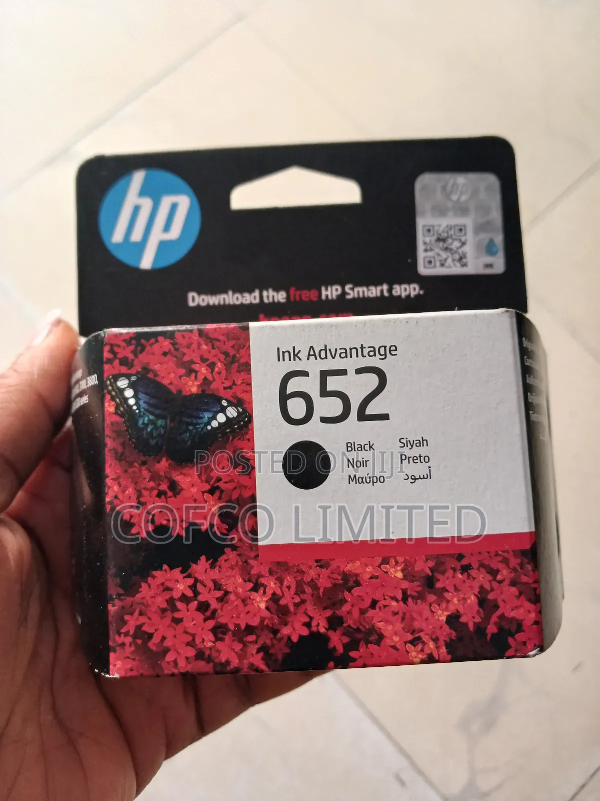 Hp 652 Black Original Ink Advantage Cartridge