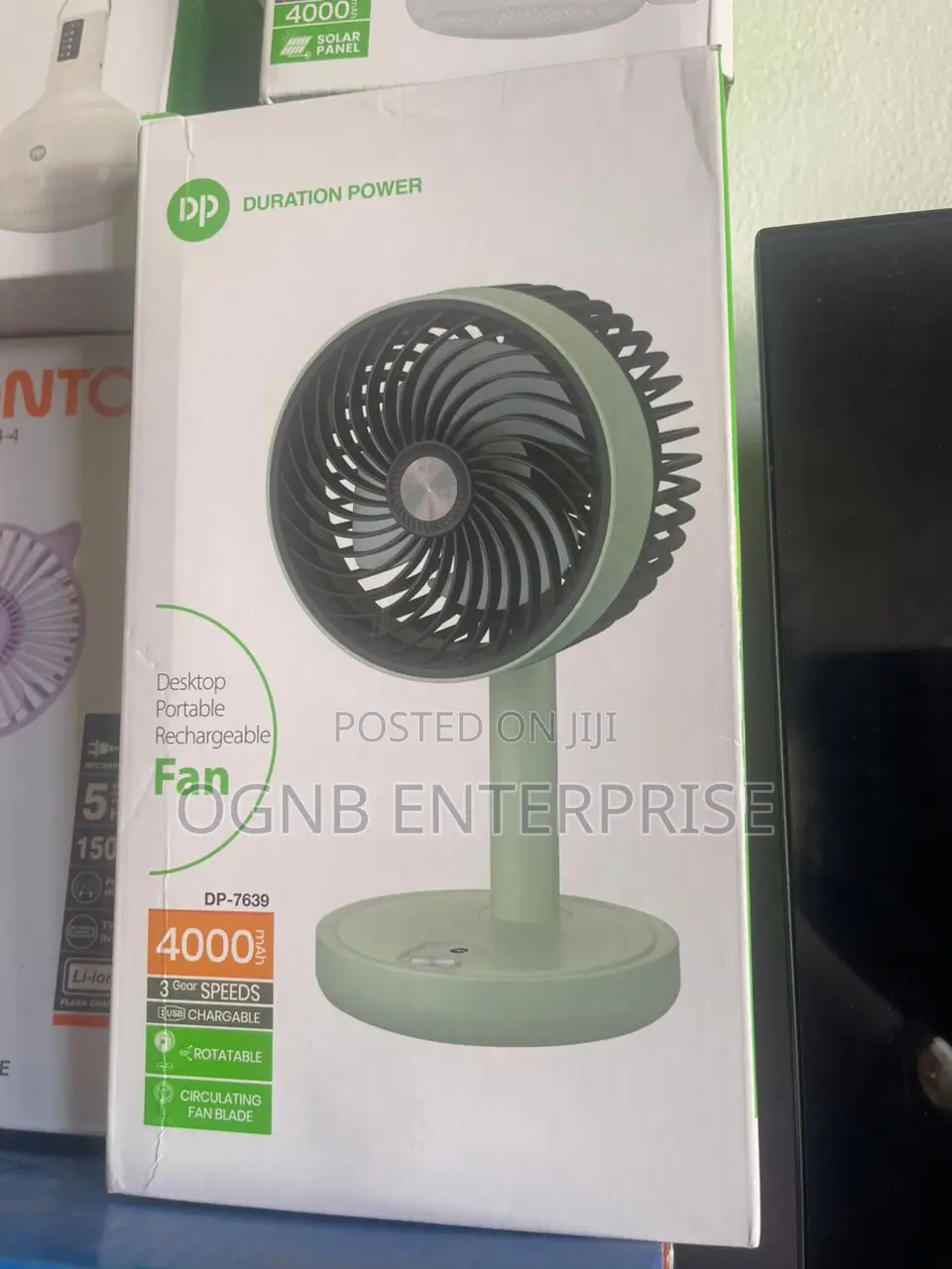 Dp Rechargeable Fan 7639