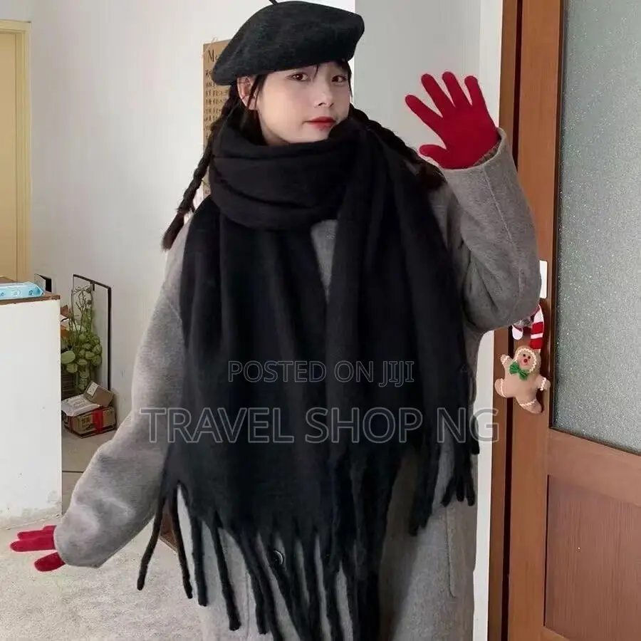 Thick Thermal Winter Scarf – Warm Knit Scarf For Cold Weather