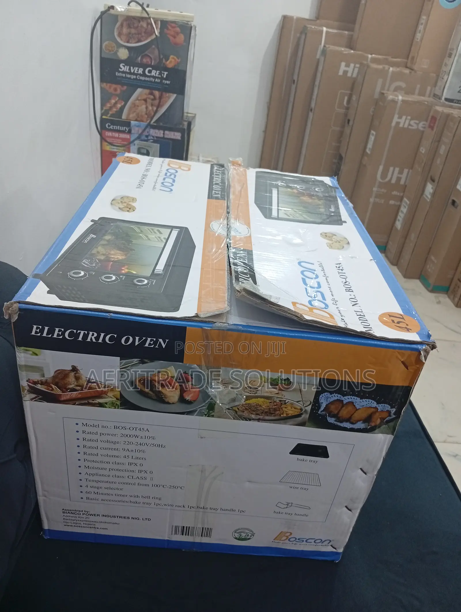 Boscon 45l Electric Oven for Pizza Bread