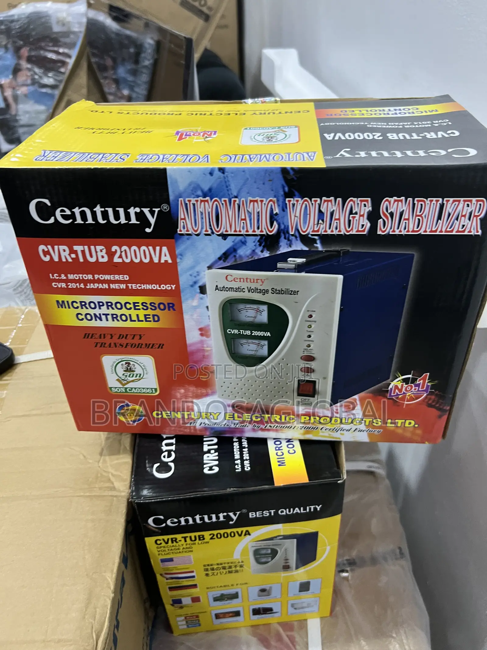 Century CVR-Tub2000va 2000w Floor Stabilizer | High Voltage Support