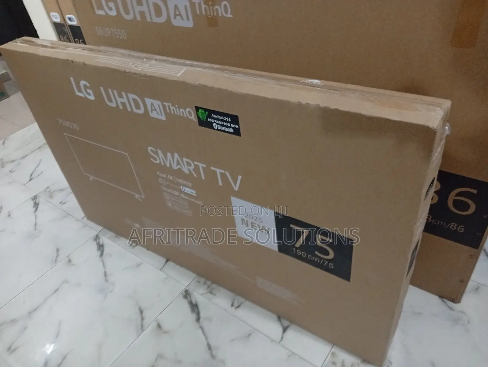 Lg 75-Inch Smart Tv With Thin Bezel Design