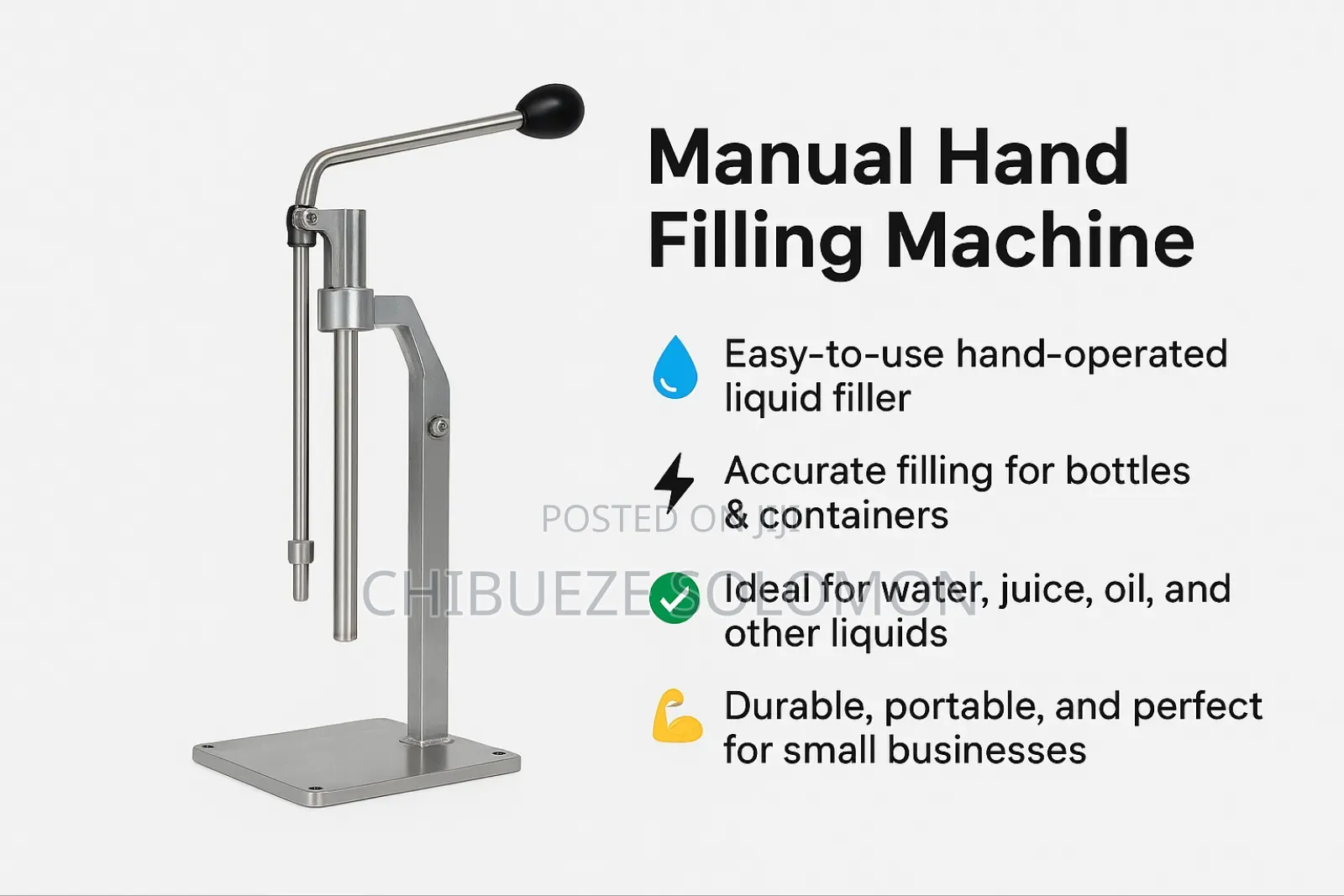 Manual Hand Filling Machine: