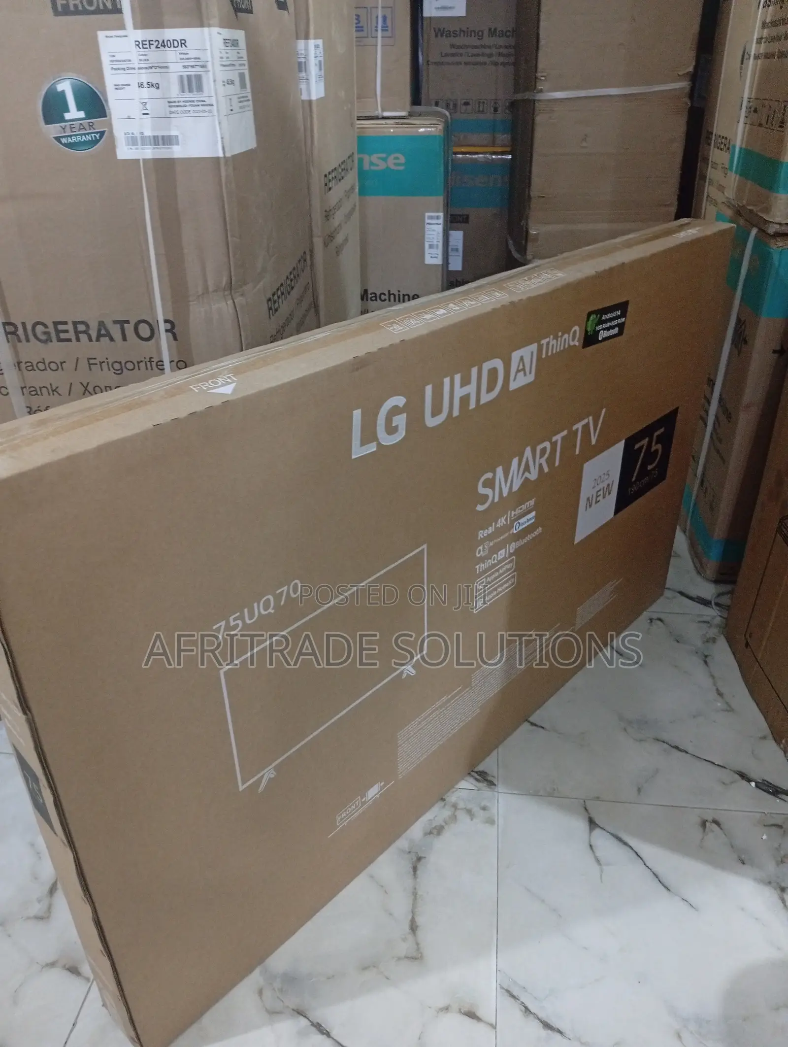 Lg 75" Smart Tv With Wide Viewing Angle