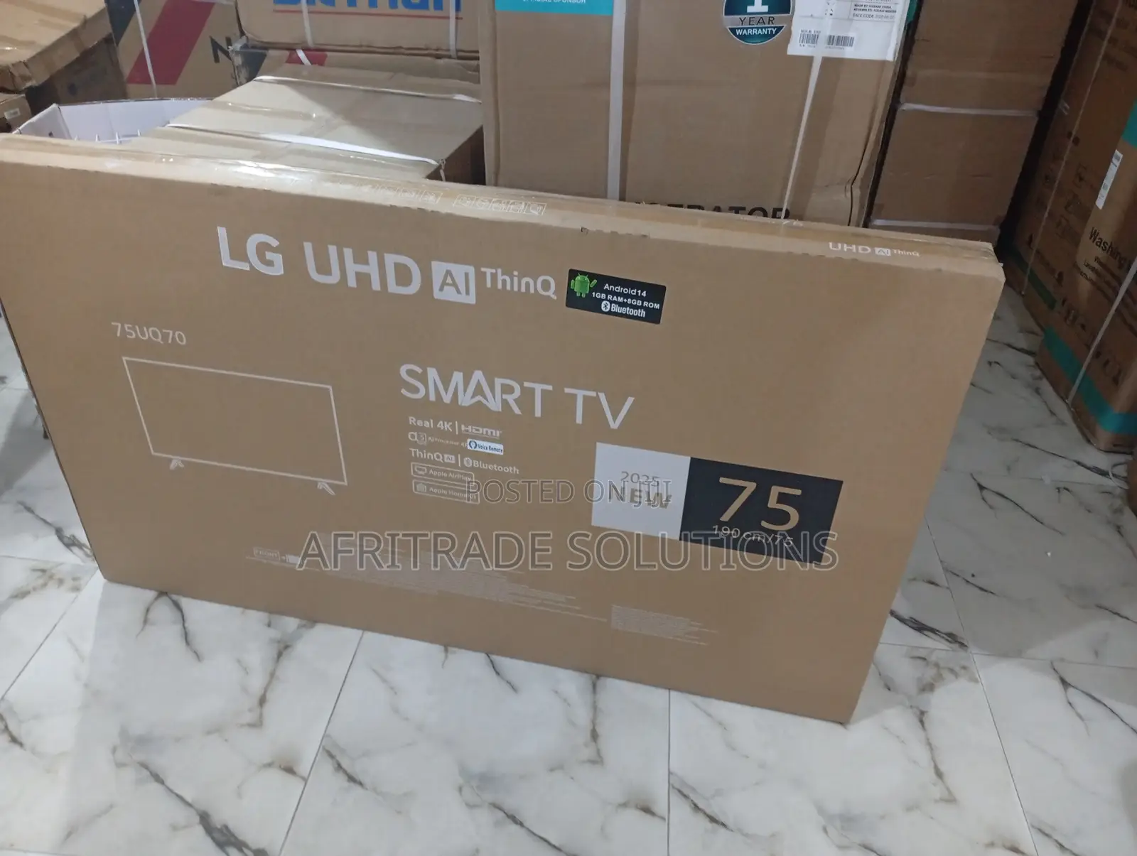 Lg 75" Ultra Hd Smart Tv for Modern Homes