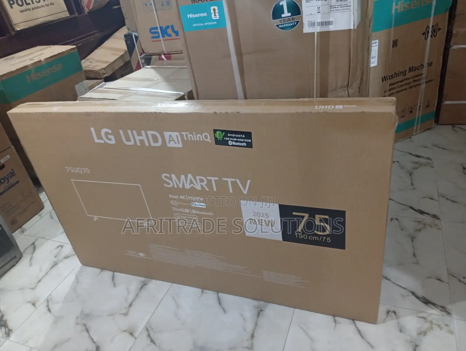 Lg 75" Ultra Hd Smart Tv for Modern Homes