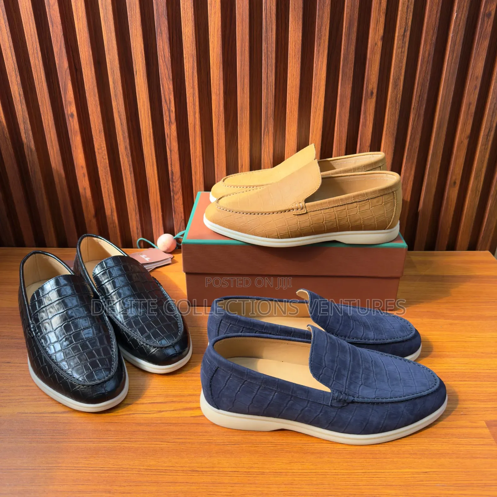 Summer Walk Crocodile Leather Loafers Loro Piana
