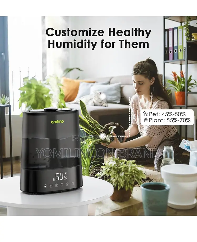 Oraimo Humidifiers for Bedroom Large Room, 6l Top Fill Cool and Warm