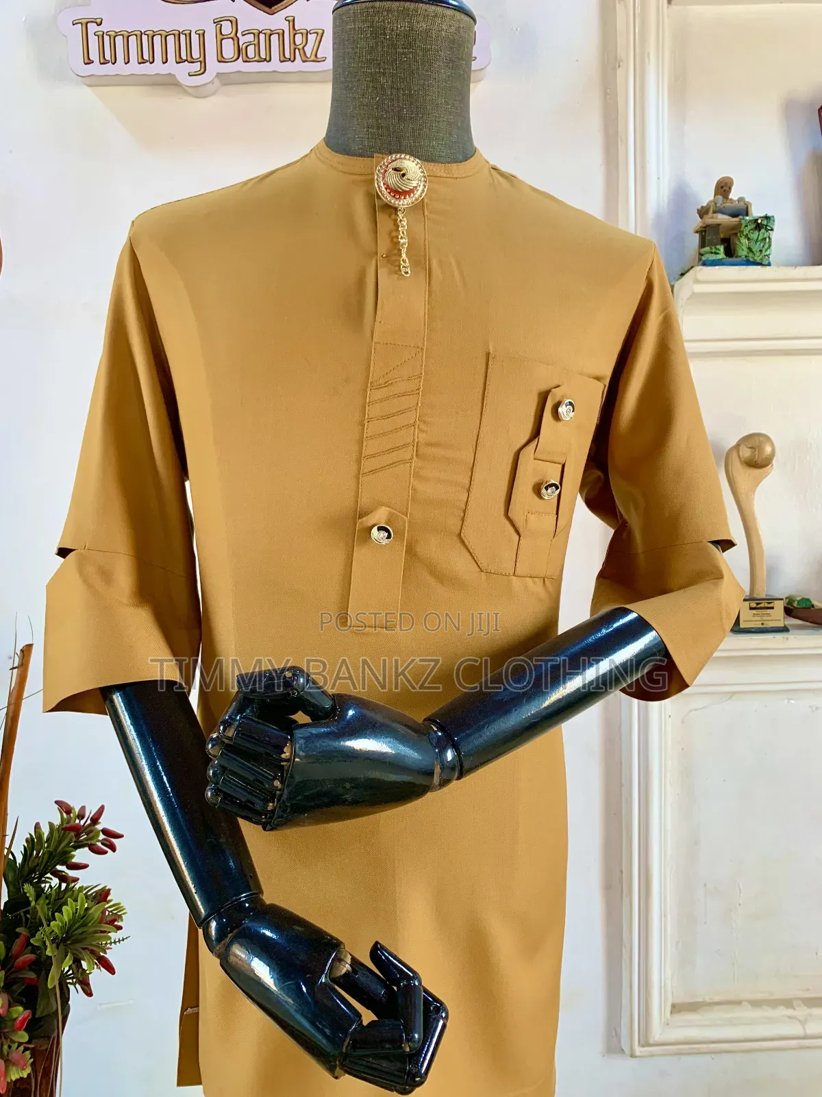 Classic Golden Yellow Men's Kaftan/Senatorial Wear