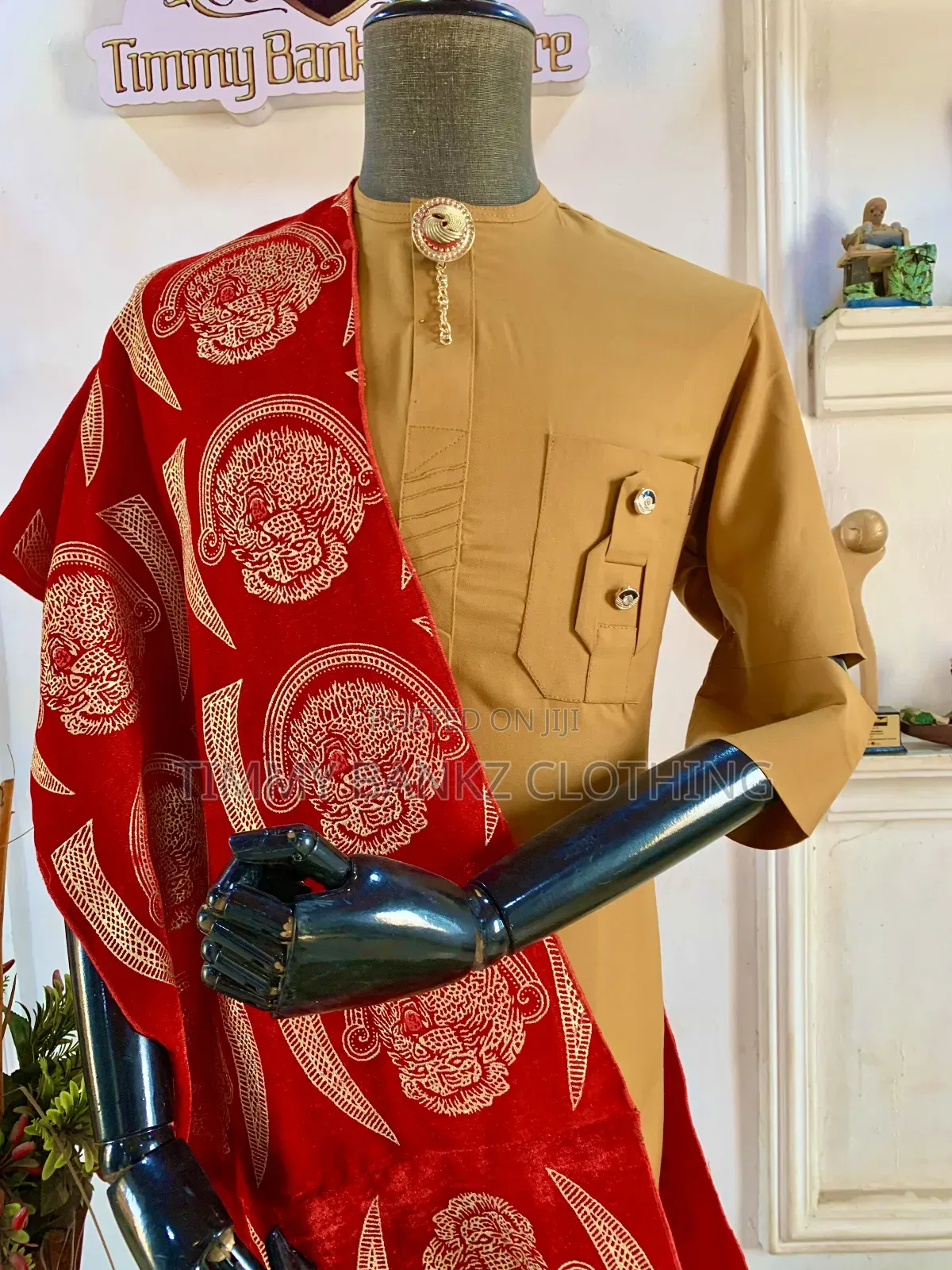 Classic Golden Yellow Men's Kaftan/Senatorial Wear