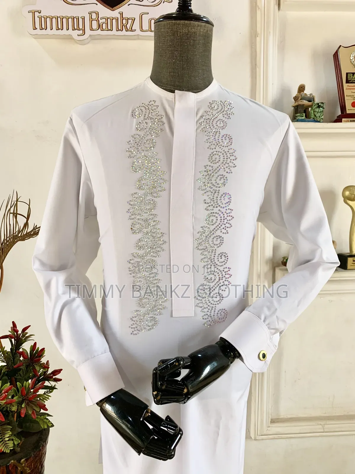 Stoned Off White Men's Kaftan/Native Wear