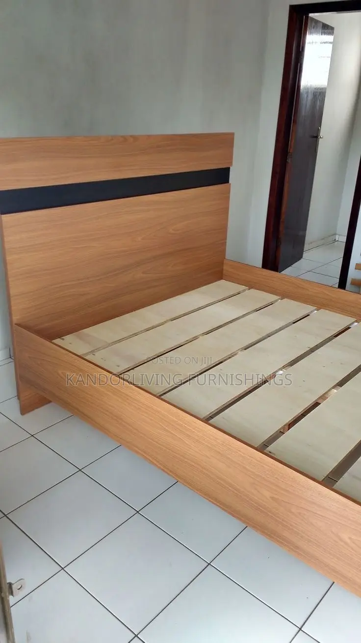 4.5 By 6 Wooden Board Bed Frame In Awoyaya