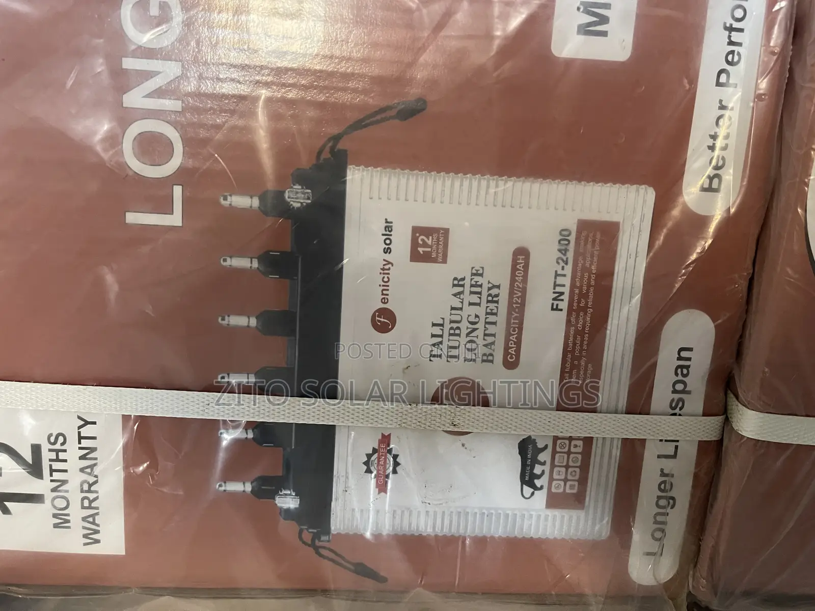 240ah Brand New Fenicity Solar Tubular Battery