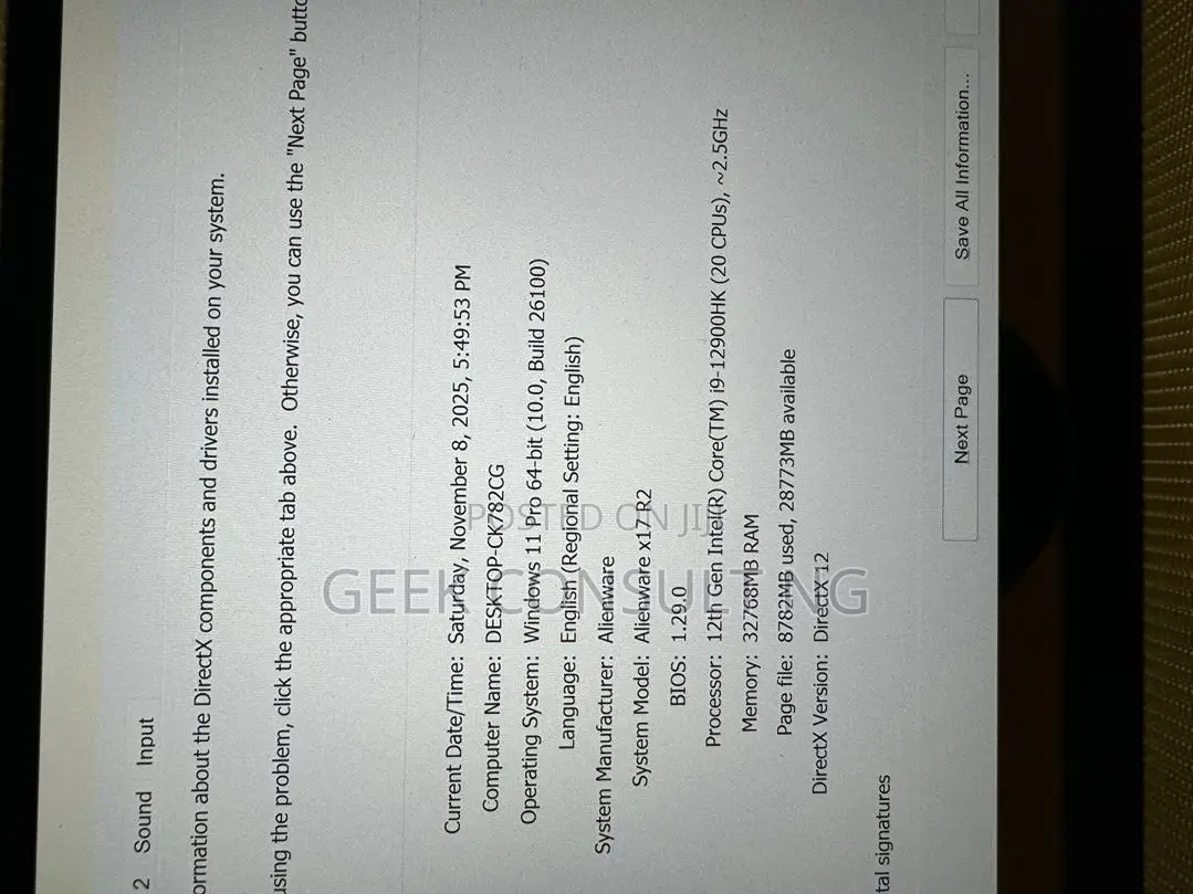 Laptop Dell Alienware X17 R2 32GB Intel Core i9 SSD 1T