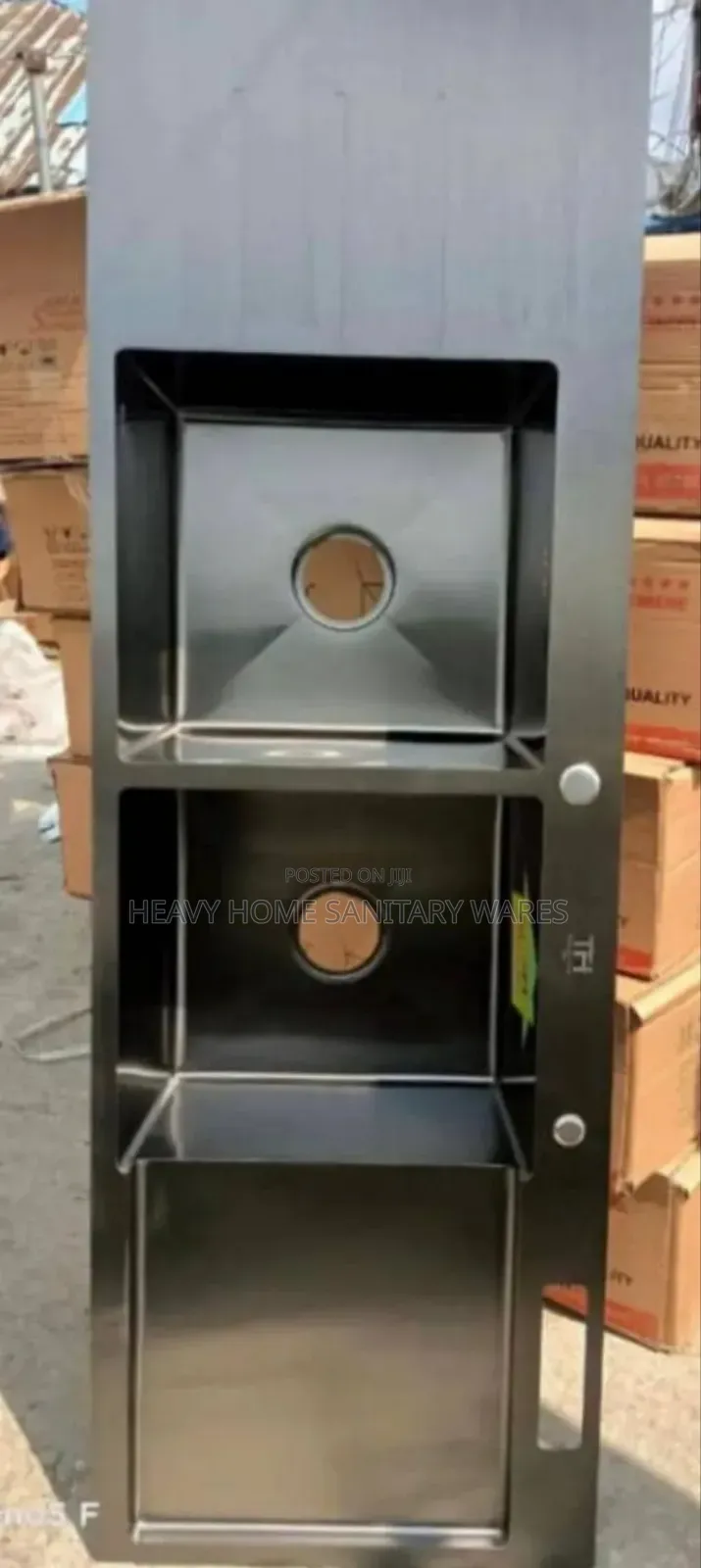 Double Bowl Double Tray Kitchen Sink (150/50)