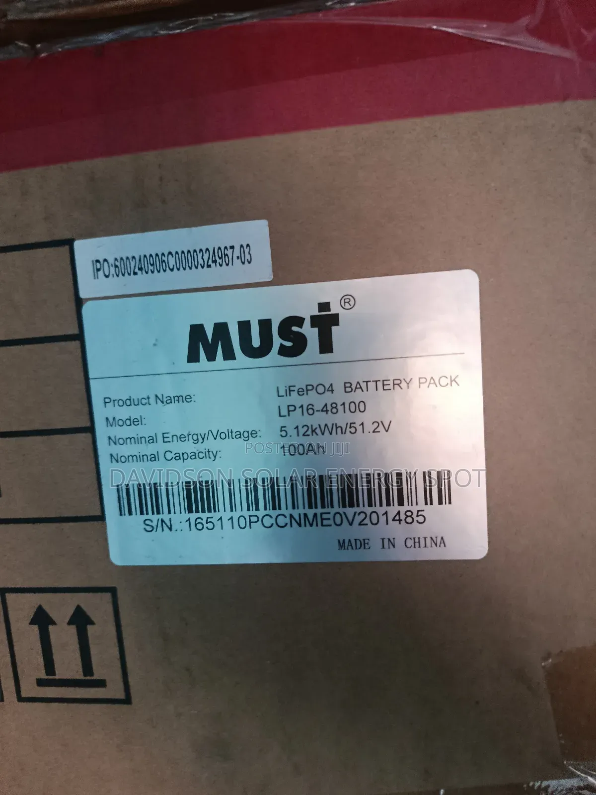 5kwh 51.2 Must Solar Lithium Ion Battery