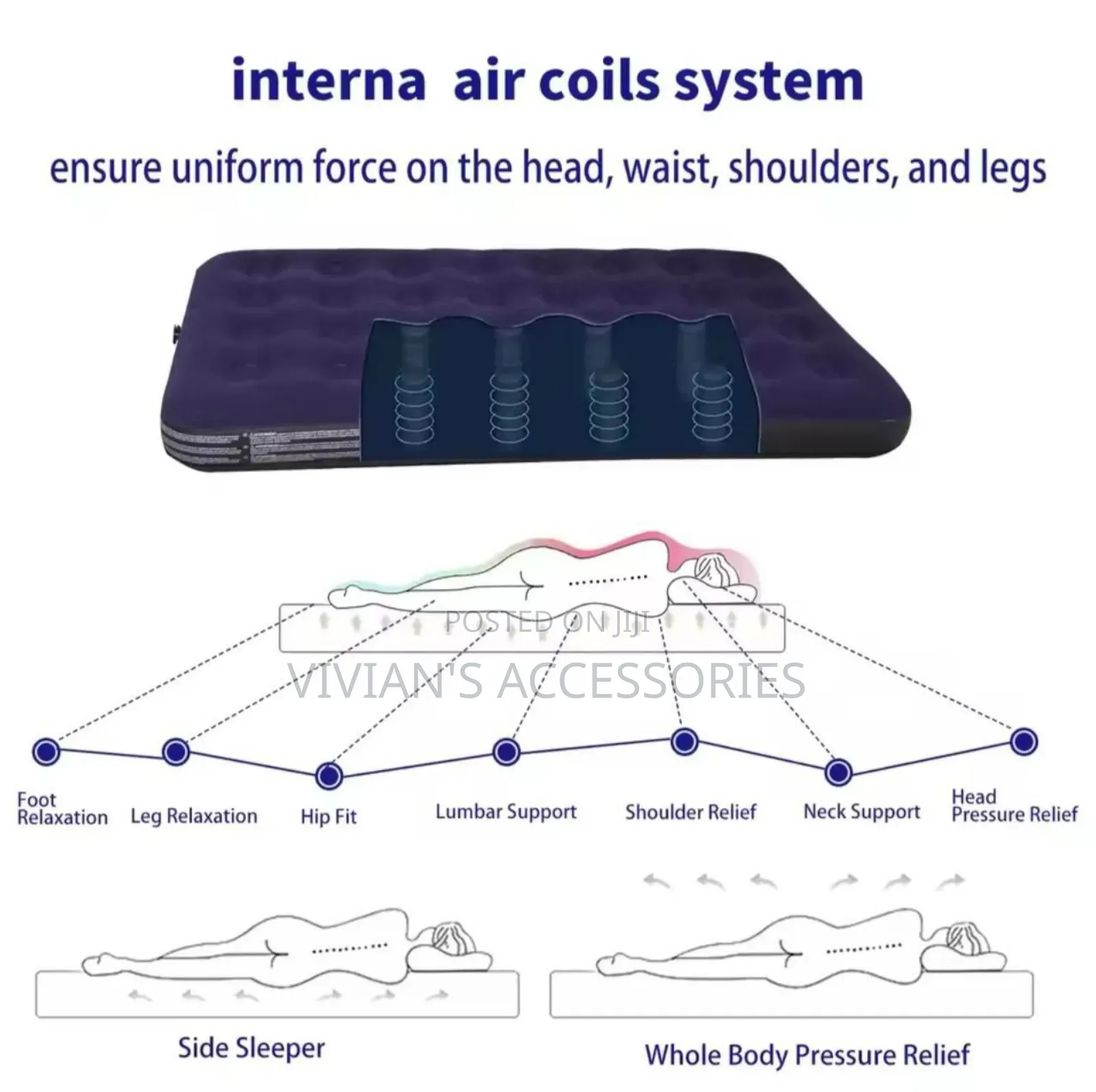 Inflatable Bed With Electric Pump