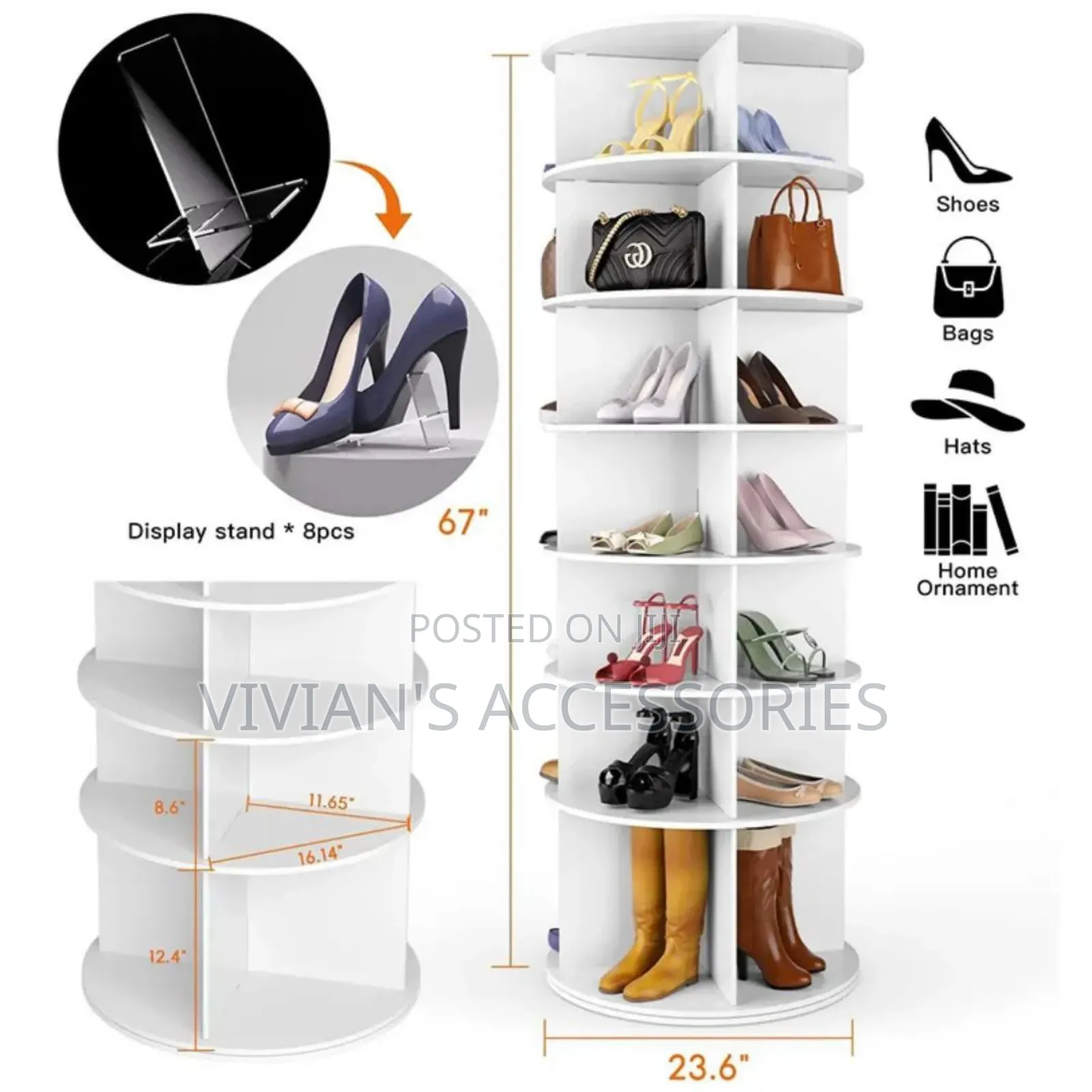 360 Degree Rotating Storage Rack