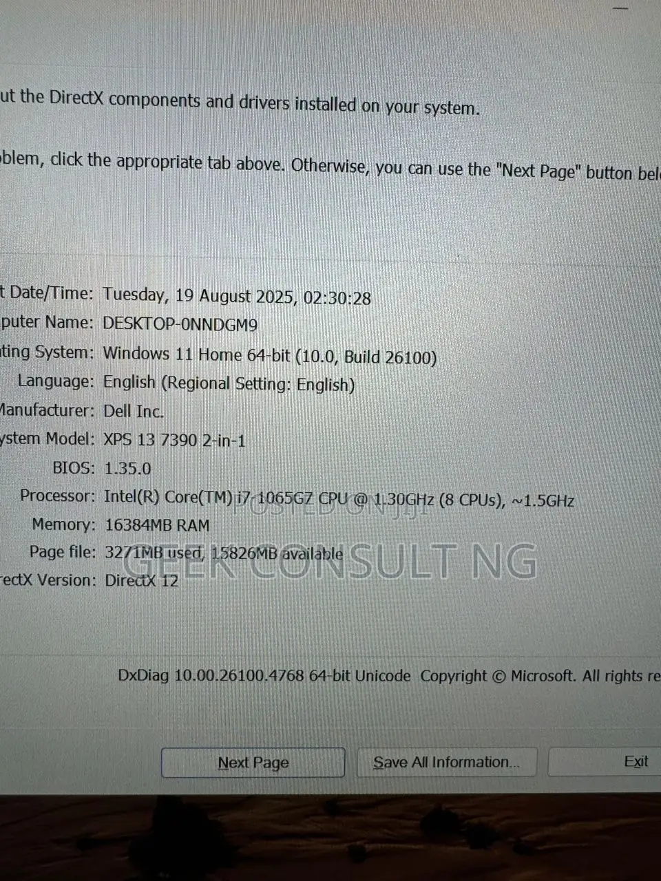Laptop Dell XPS 13 7390 16GB Intel Core i7 SSD 512GB