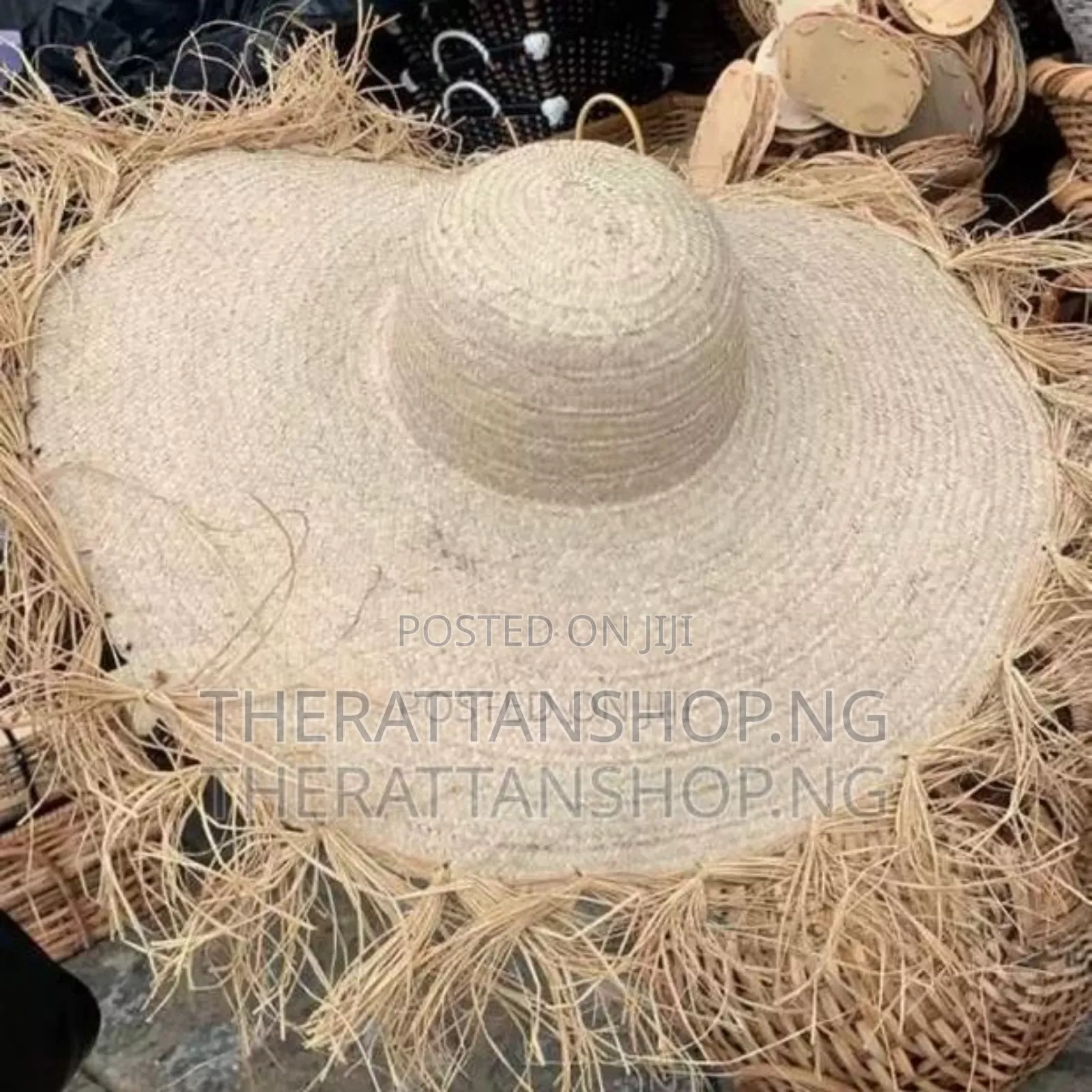 Handwoven, Raffia Beach Hat