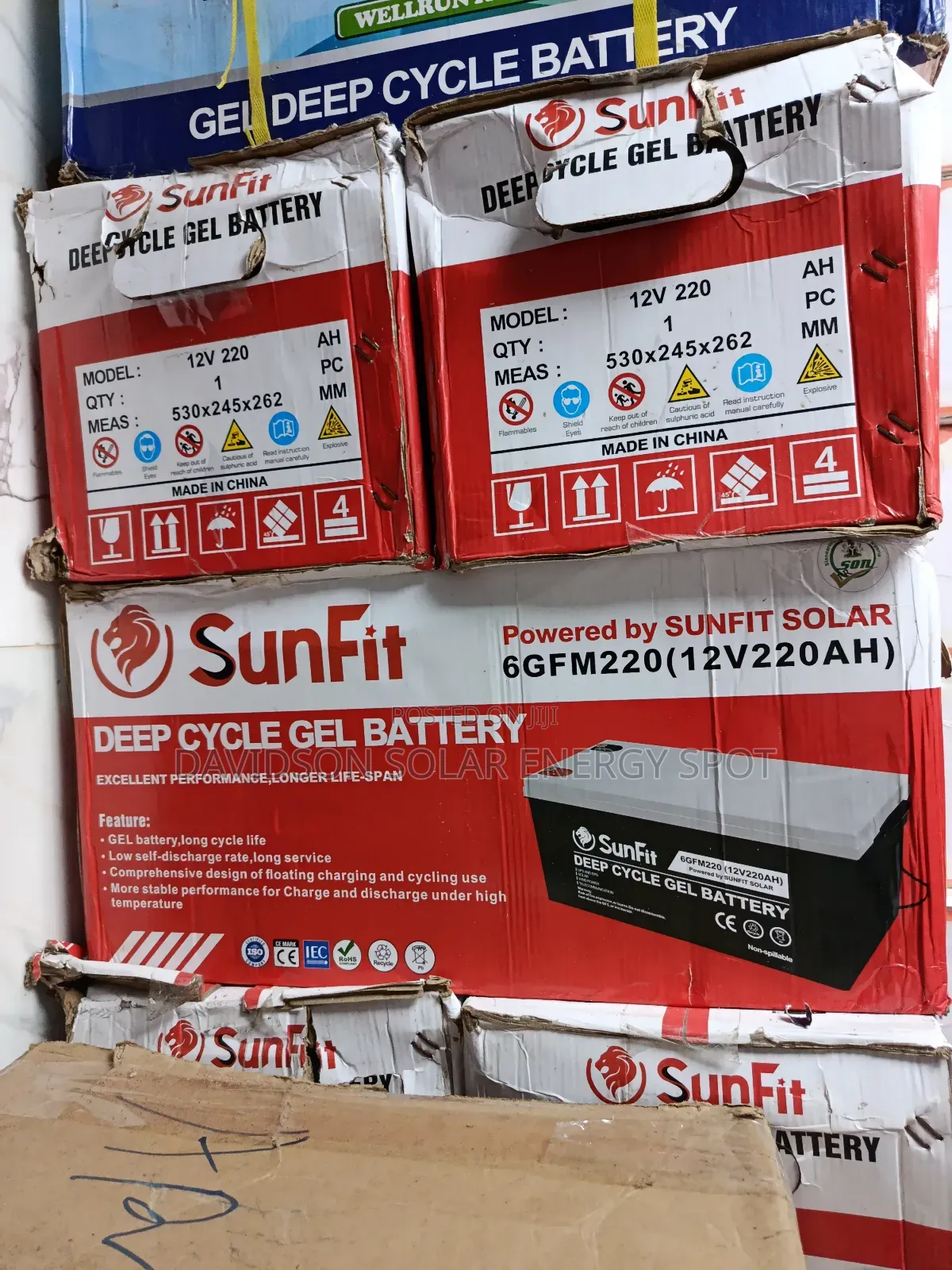 220arh Sunfit Gel Battery